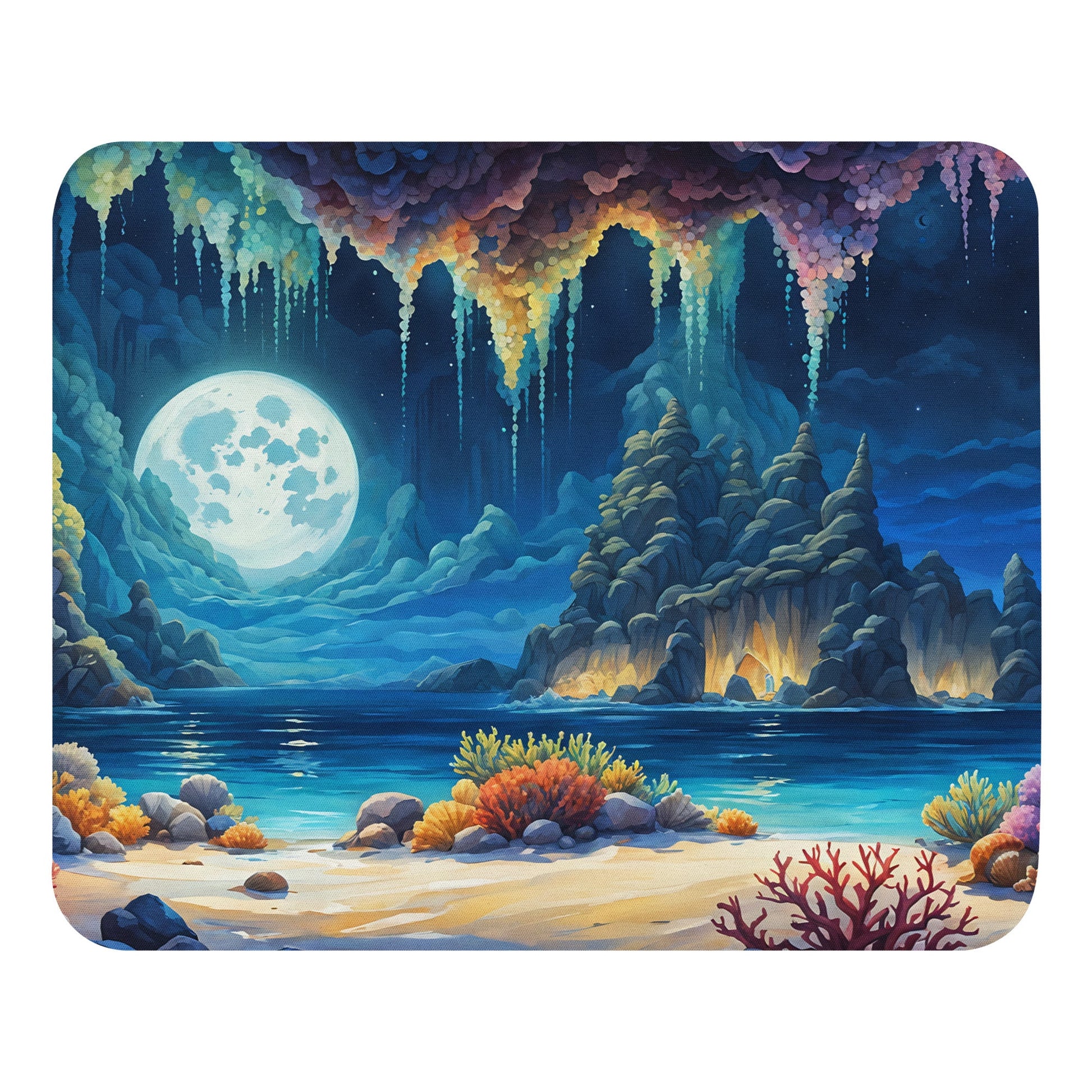 Coral Beach Mouse Pad - Mouse Pads - Discovery Co.
