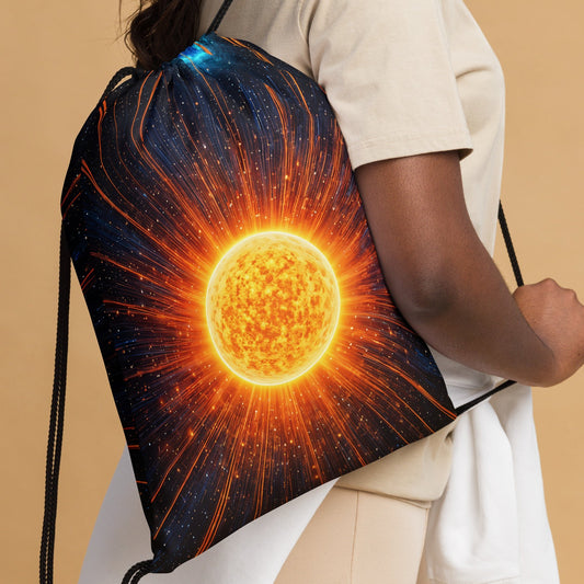 Cosmic Sun Drawstring Bag - Drawstring Bag - Discovery Co.