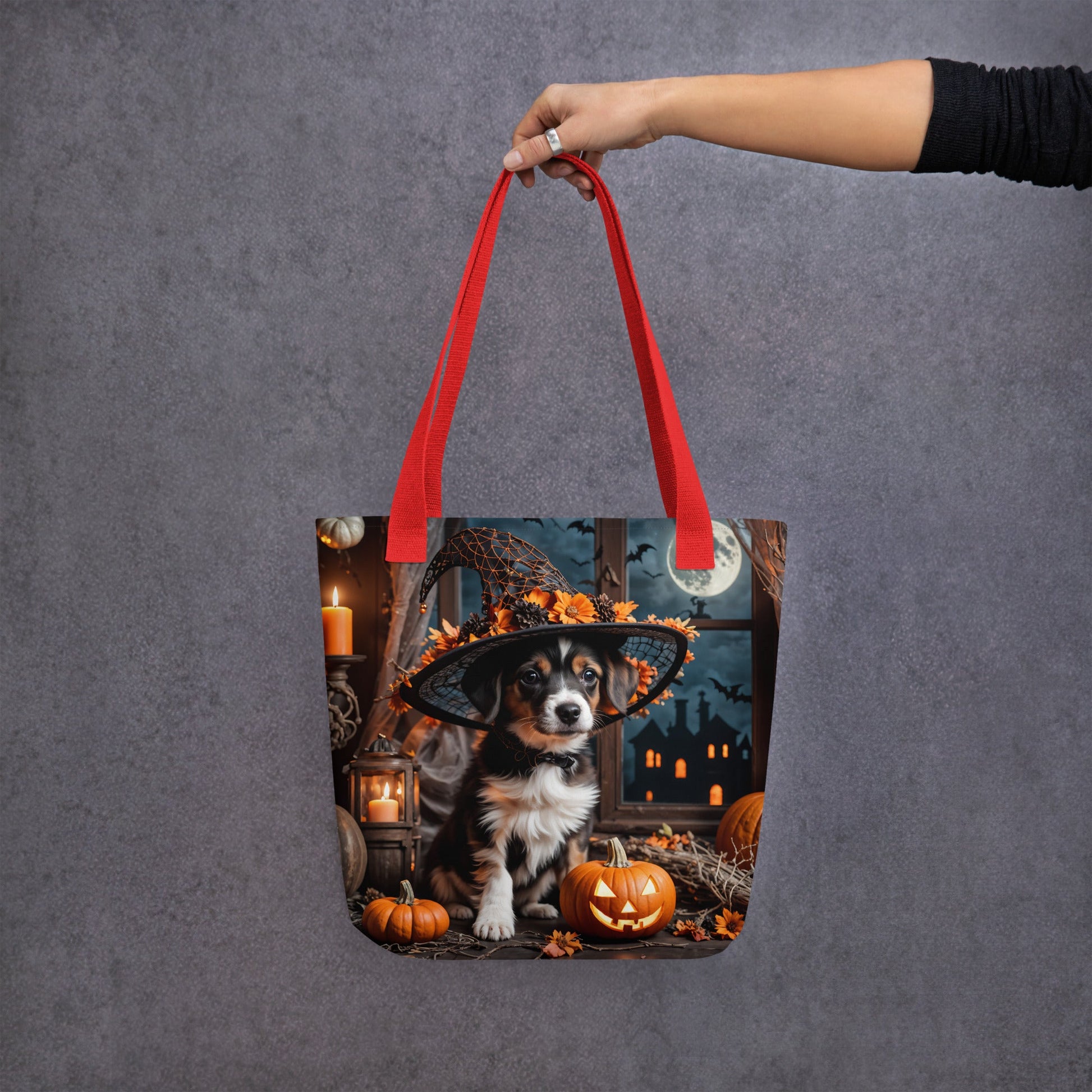 Cute Halloween Puppy II Tote Bag - Tote Bags - Discovery Co.