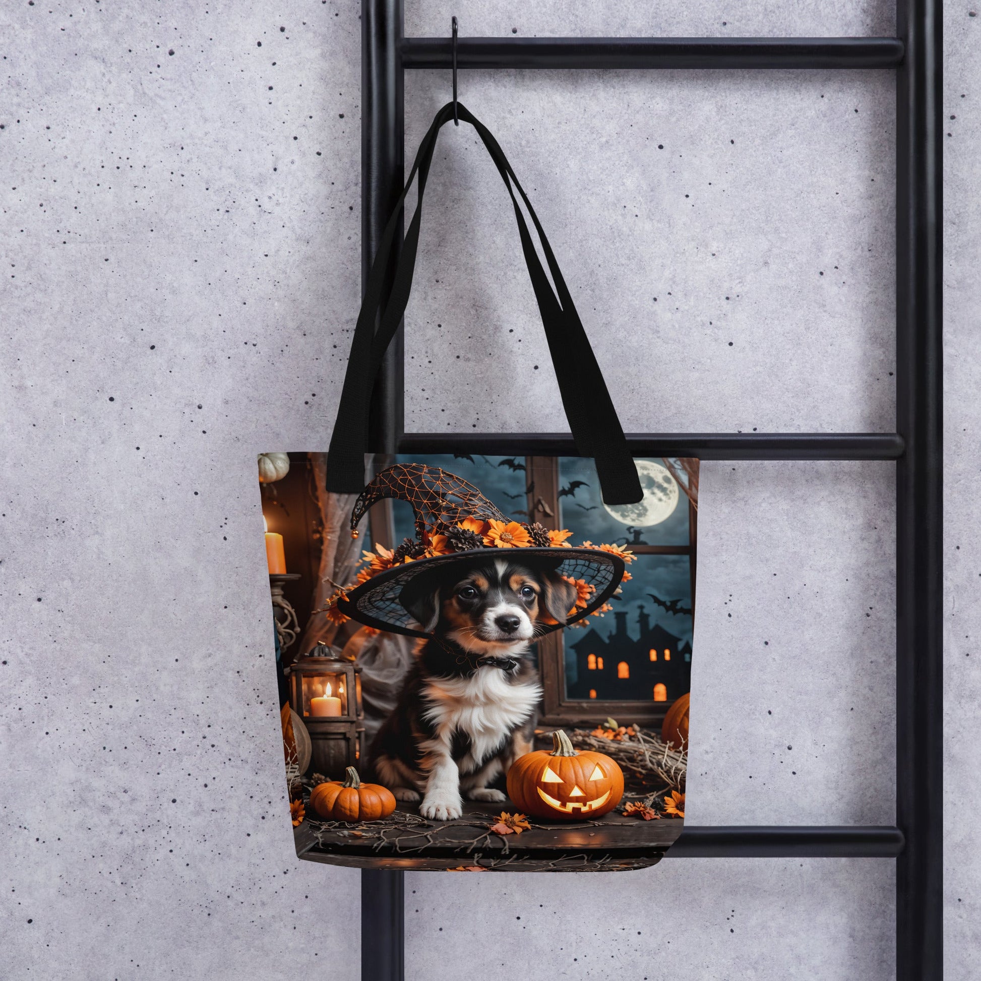 Cute Halloween Puppy II Tote Bag - Tote Bags - Discovery Co.