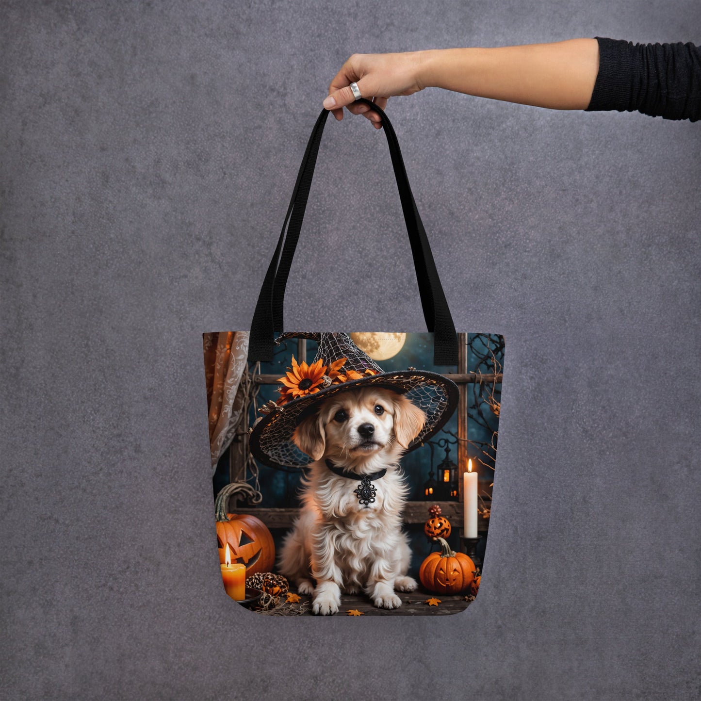 Cute Halloween Puppy Tote Bag - Tote Bags - Discovery Co.