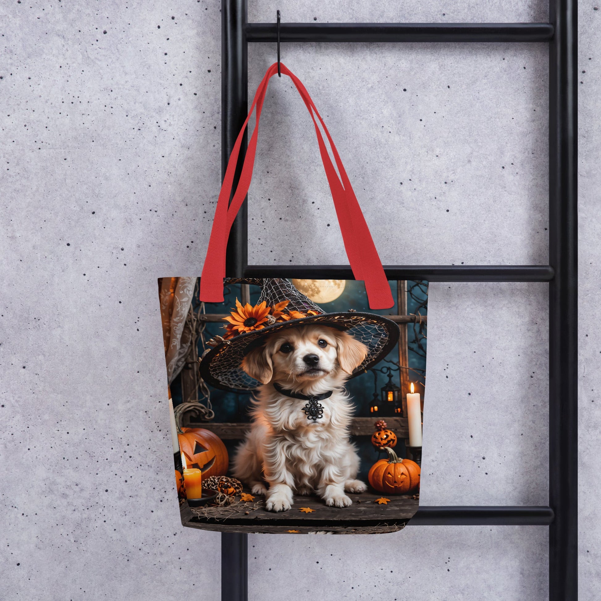 Cute Halloween Puppy Tote Bag - Tote Bags - Discovery Co.