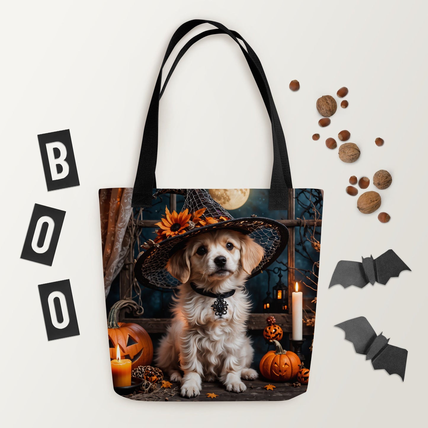 Cute Halloween Puppy Tote Bag - Tote Bags - Discovery Co.