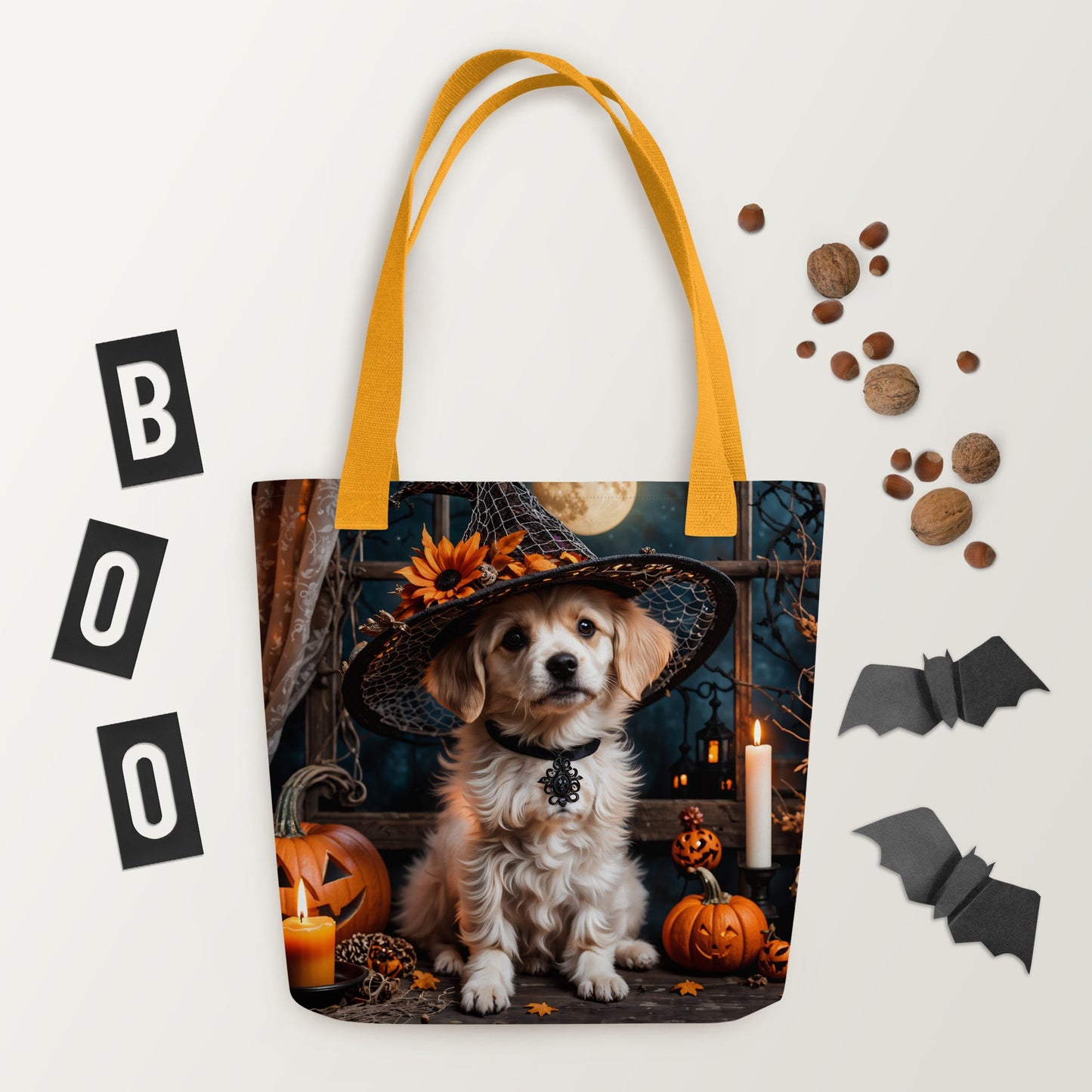 Cute Halloween Puppy Tote Bag - Tote Bags - Discovery Co.