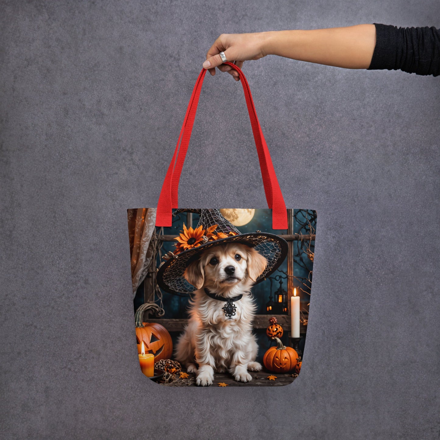 Cute Halloween Puppy Tote Bag - Tote Bags - Discovery Co.