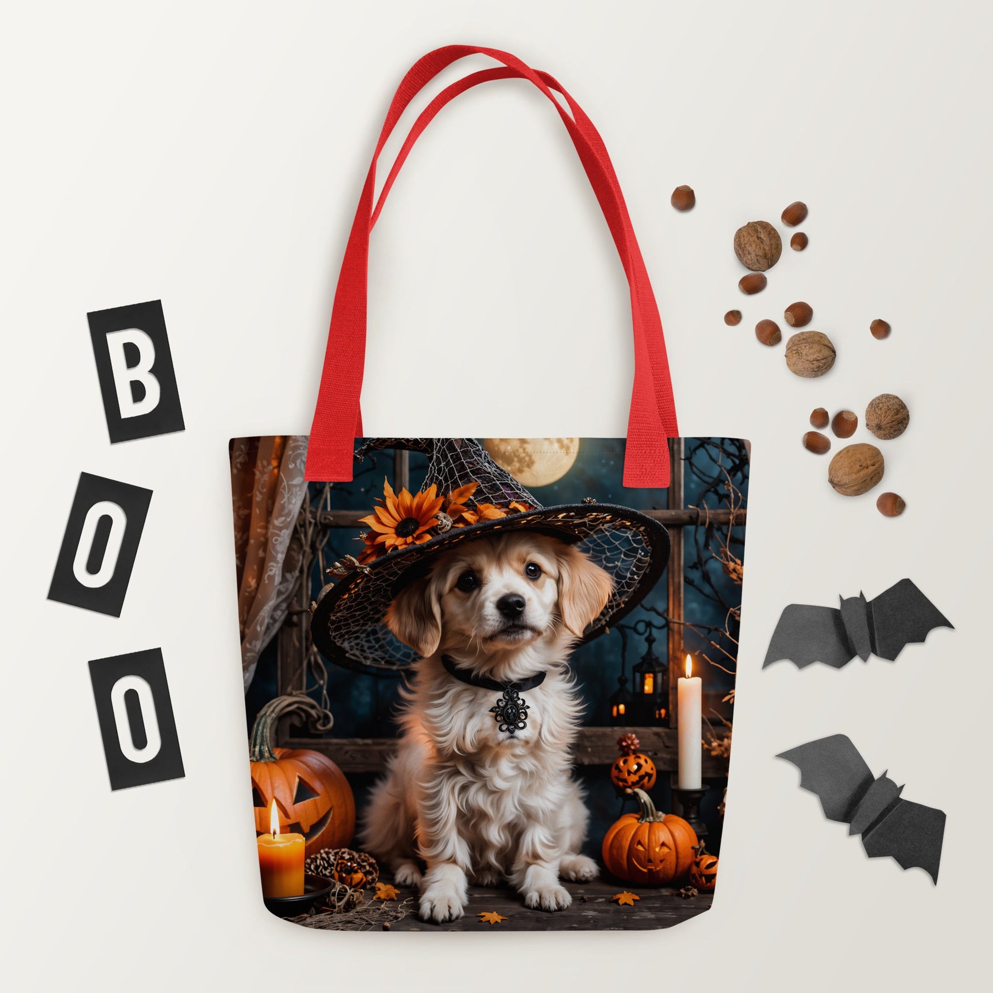 Cute Halloween Puppy Tote Bag - Tote Bags - Discovery Co.