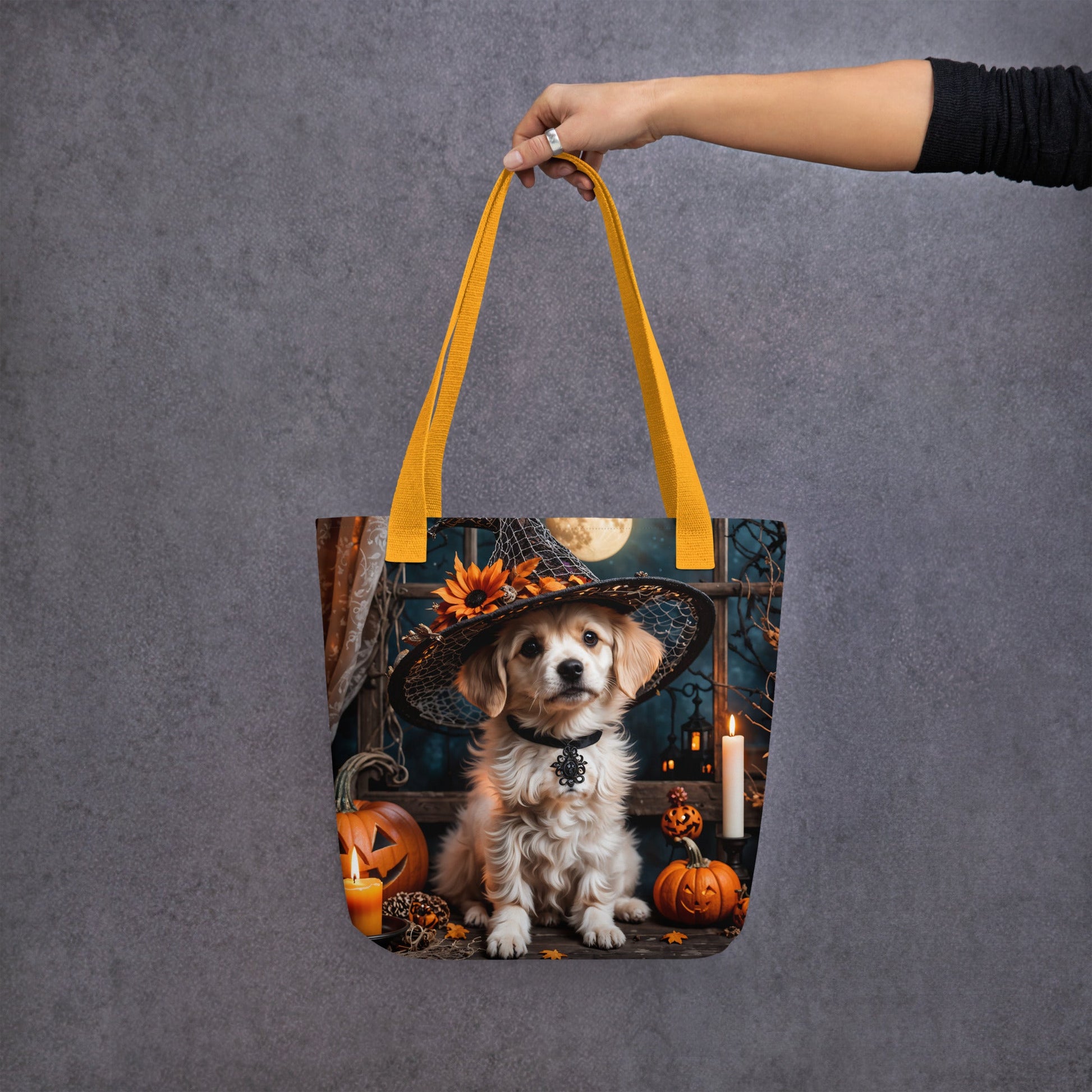 Cute Halloween Puppy Tote Bag - Tote Bags - Discovery Co.