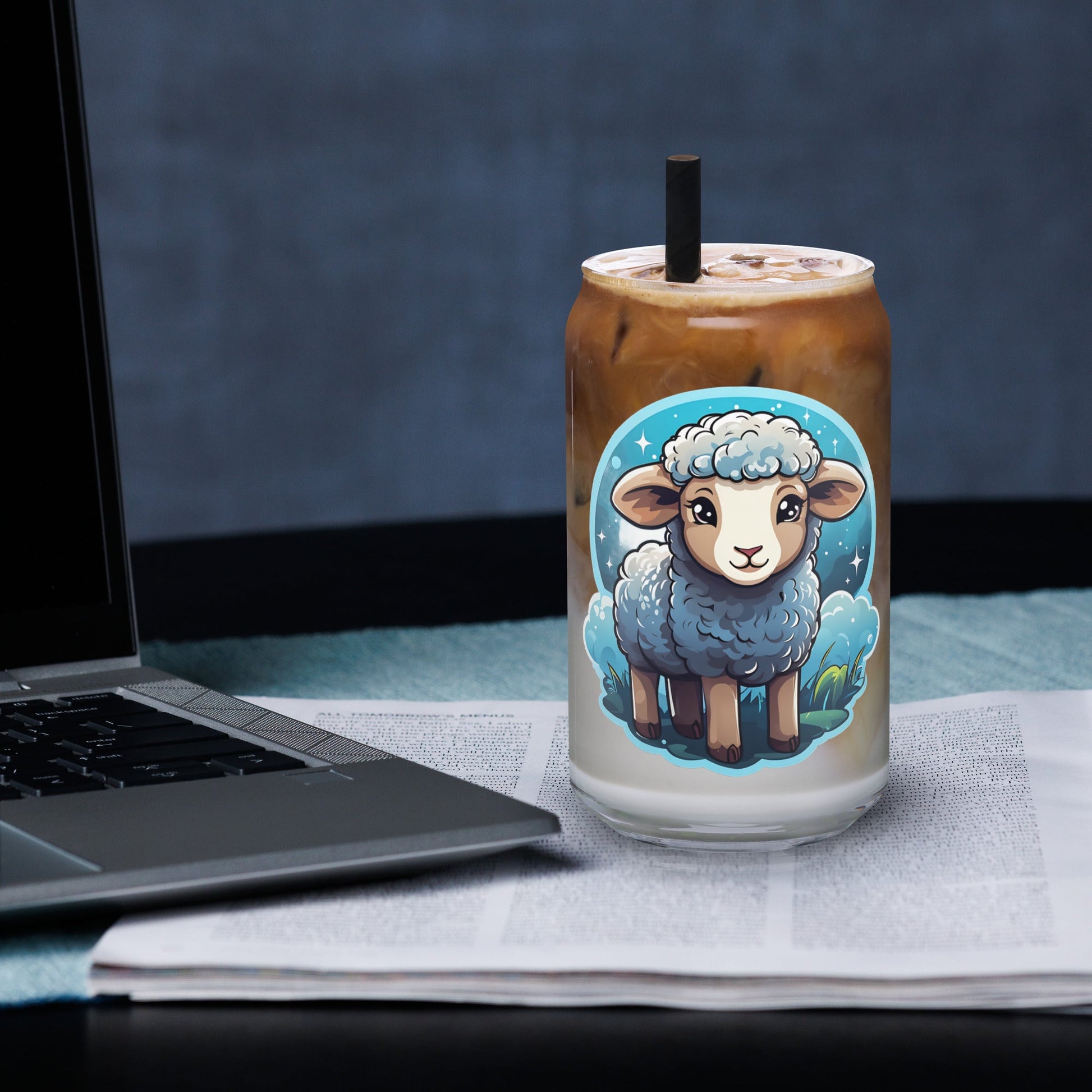 Cute Lamb Can - shaped Glass - Can - Shaped Glass - Discovery Co.