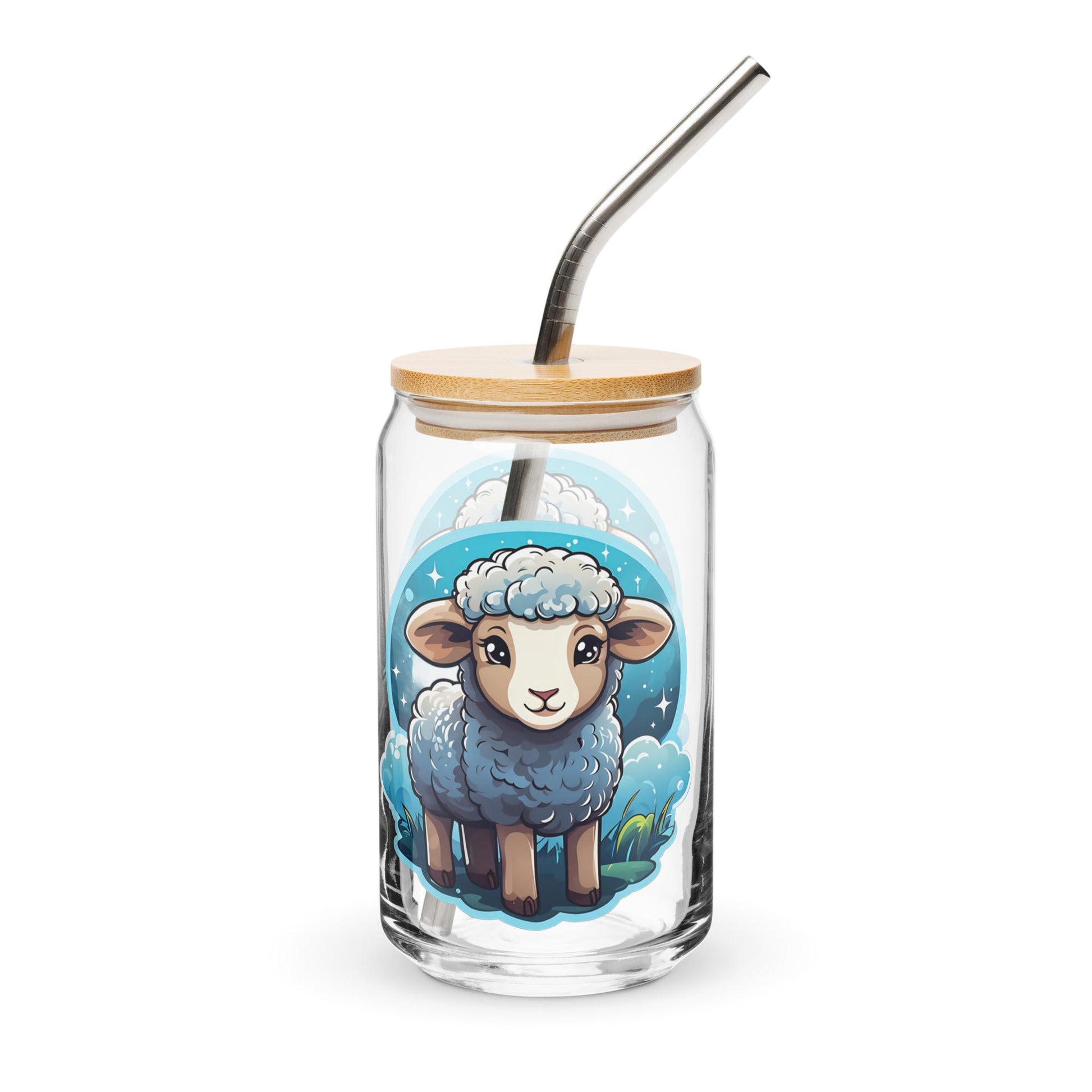 Cute Lamb Can - shaped Glass - Can - Shaped Glass - Discovery Co.