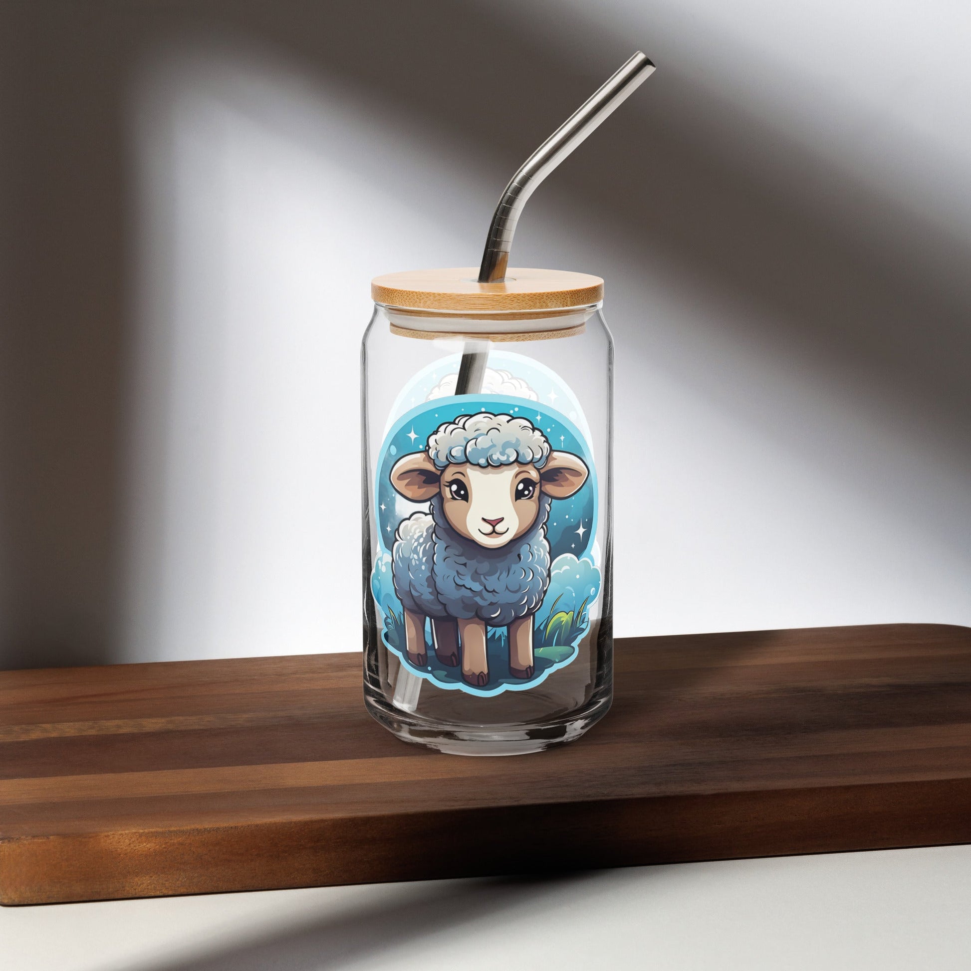 Cute Lamb Can - shaped Glass - Can - Shaped Glass - Discovery Co.