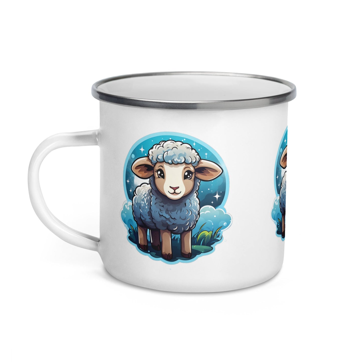 Cute Lamb Enamel Mug (12 oz) - Mugs - Discovery Co.