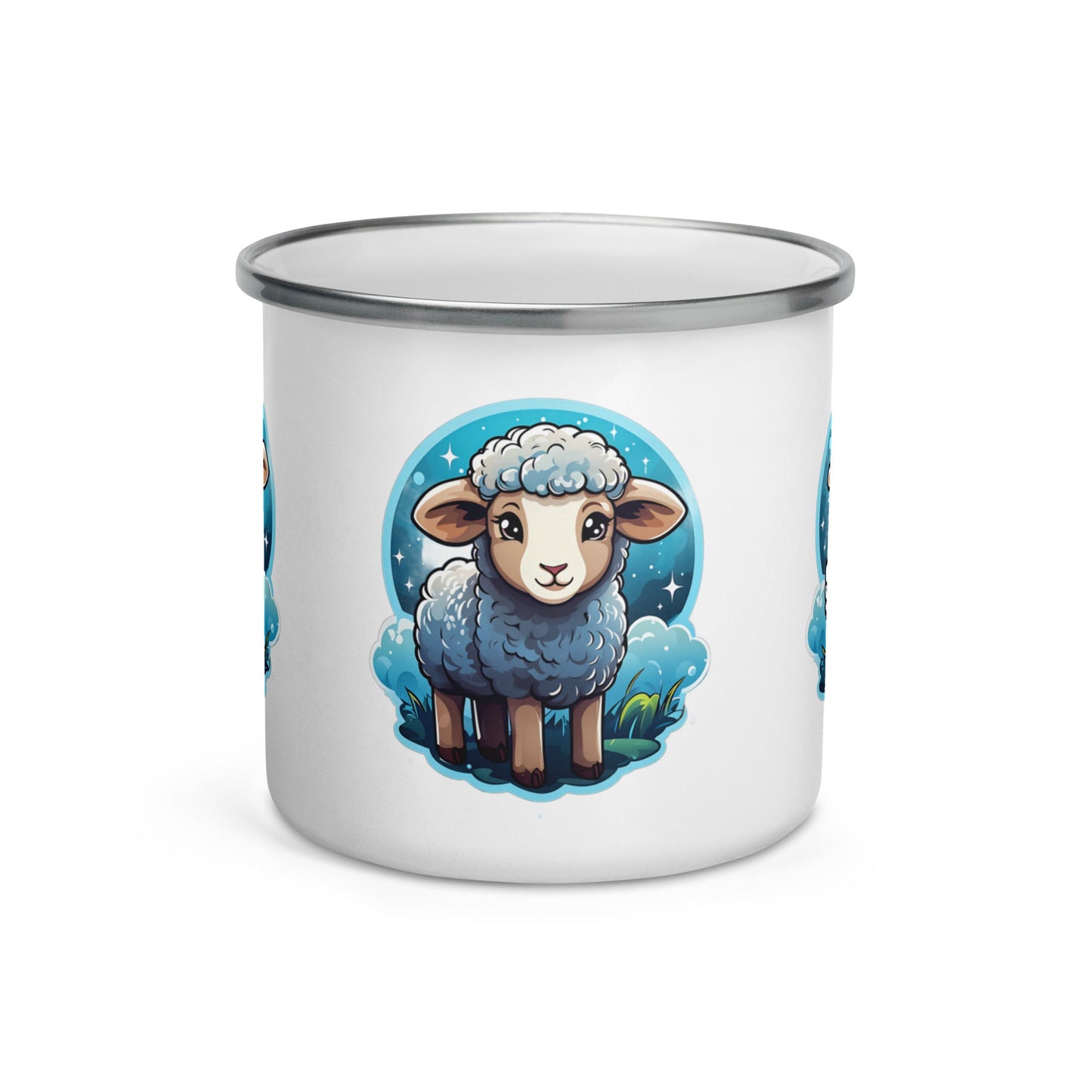 Cute Lamb Enamel Mug (12 oz) - Mugs - Discovery Co.