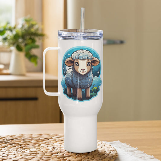 Cute Lamb Stainless Steel Travel Mug (25 oz) - Travel Mug - Discovery Co.