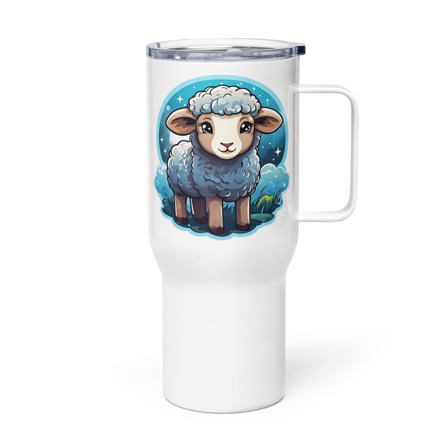 Cute Lamb Travel Mug (25 oz) - Mugs - Discovery Co.