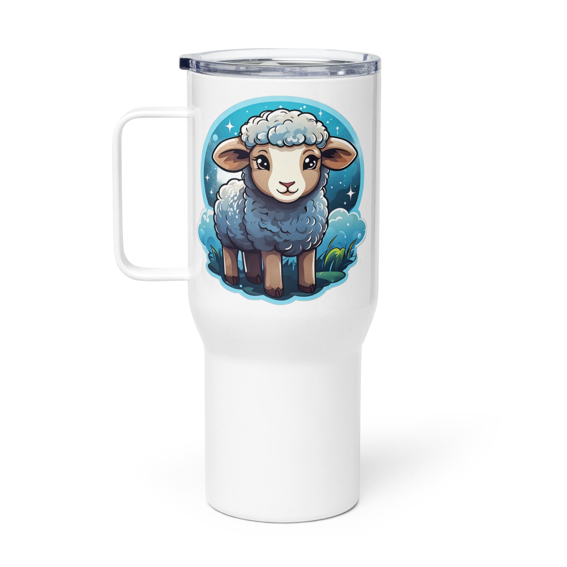 Cute Lamb Travel Mug (25 oz) - Mugs - Discovery Co.