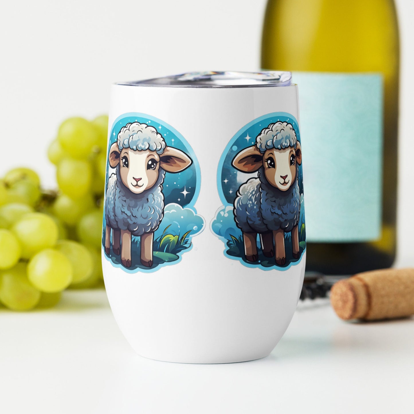 Cute Lamb Wine Tumbler - Tumblers - Discovery Co.