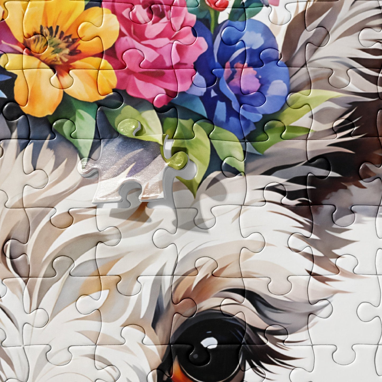 Cute Llama With Flowers Jigsaw Puzzle - Puzzle - Discovery Co.