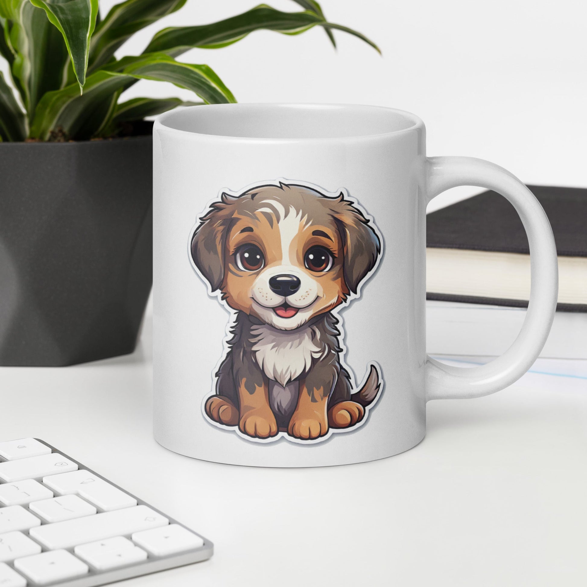 Cute Puppy White Glossy Mug (11 oz, 15oz, 20 oz) - Mugs - Discovery Co.