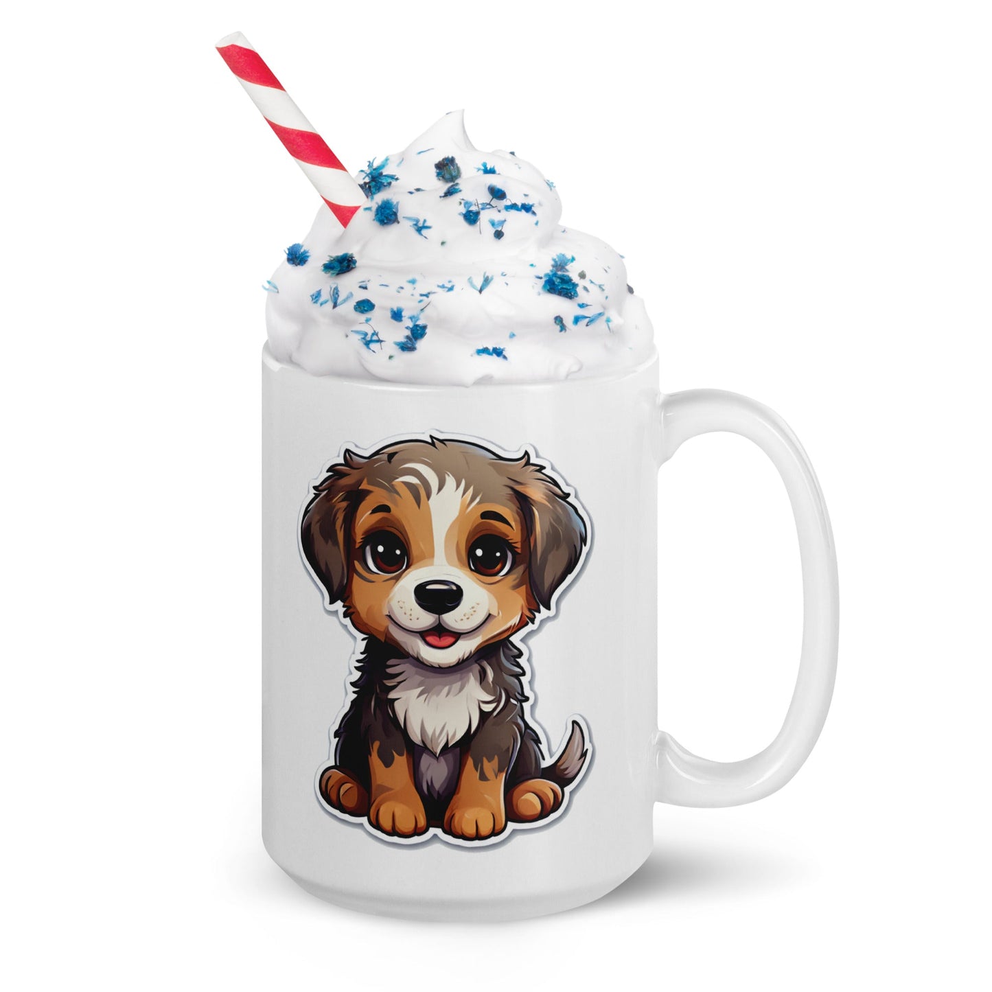 Cute Puppy White Glossy Mug (11 oz, 15oz, 20 oz) - Mugs - Discovery Co.