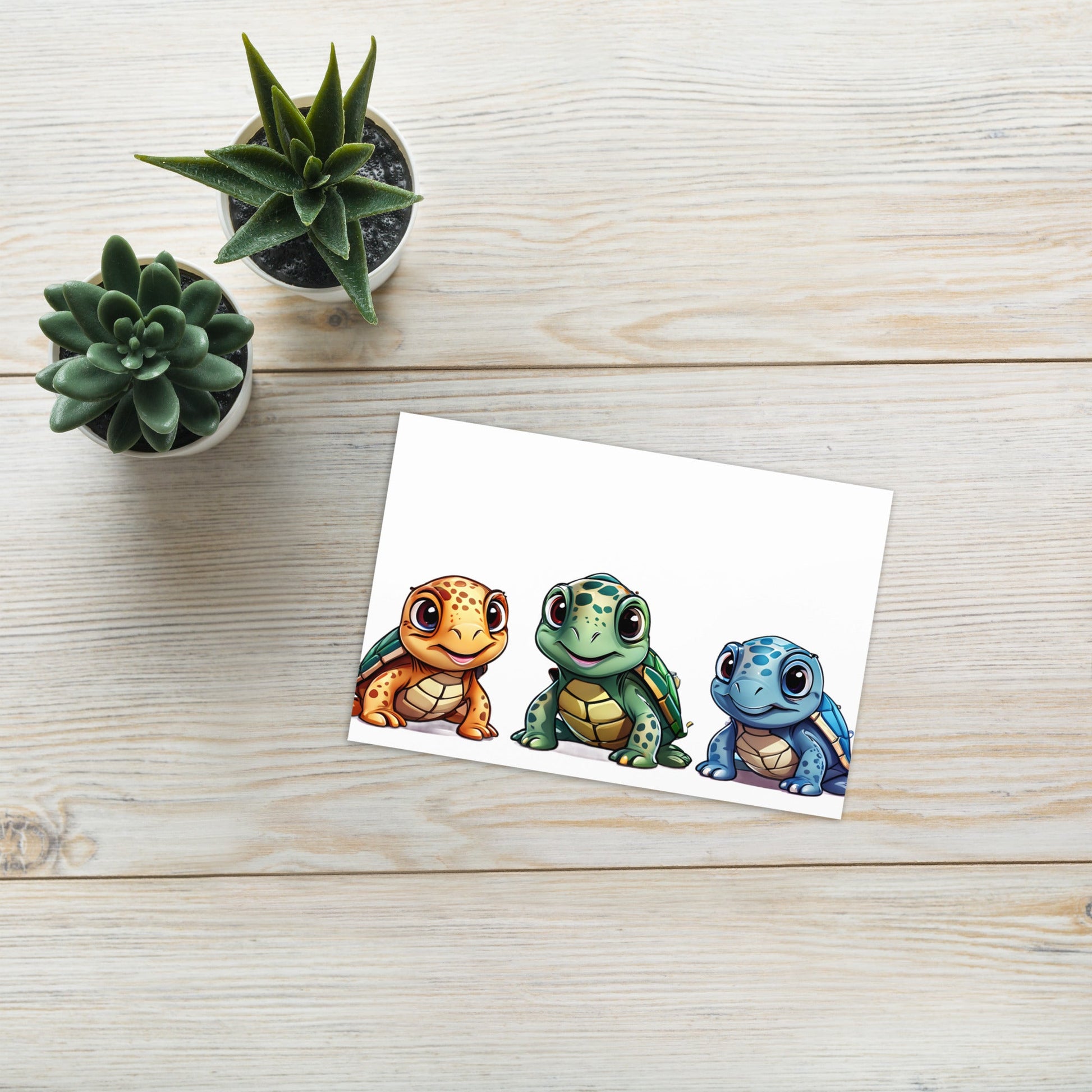 Cute Turtles Greeting Card - Greeting Card - Discovery Co.