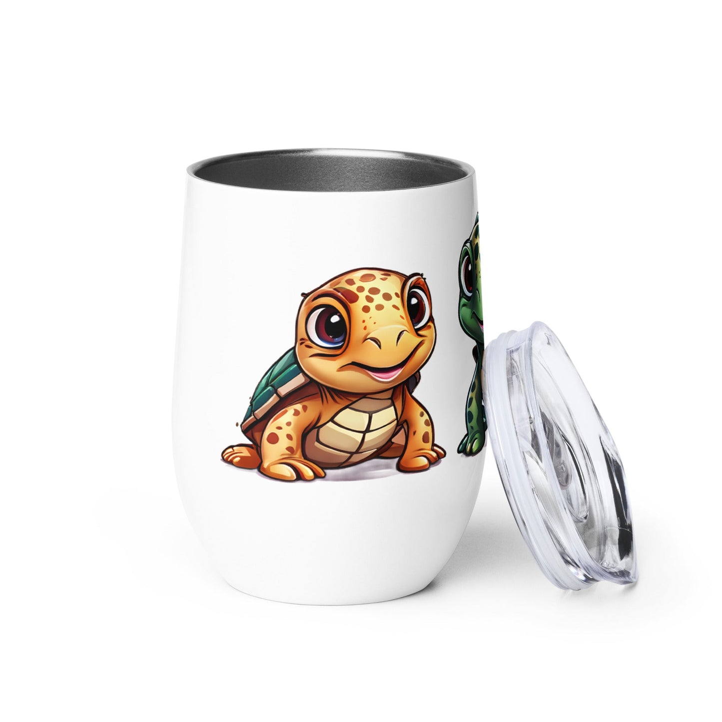 Cute Turtles Stainless Steel Wine Tumbler - Tumblers - Discovery Co.