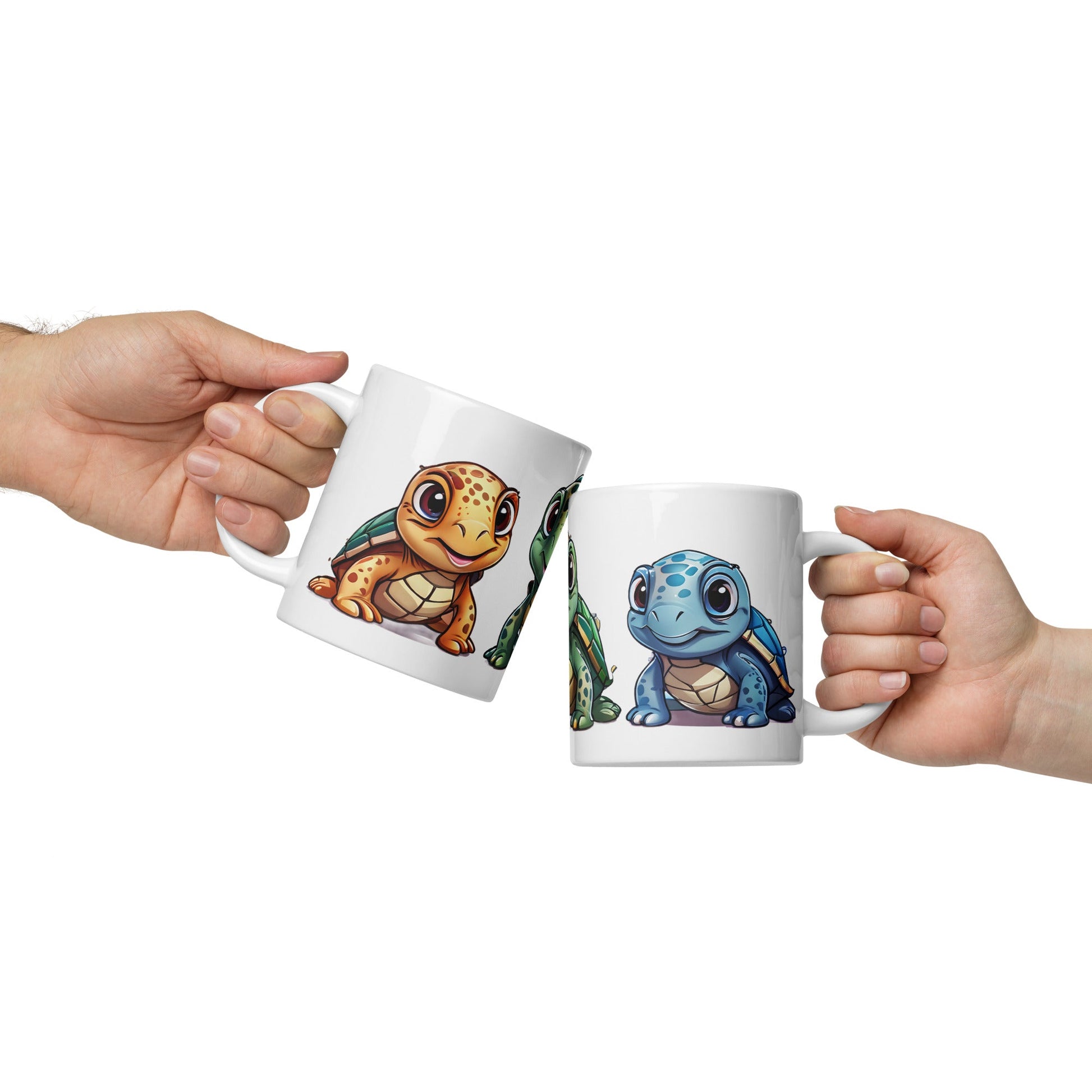 Cute Turtles White Glossy Mug (11 oz, 15 oz, 20 oz) - Mugs - Discovery Co.