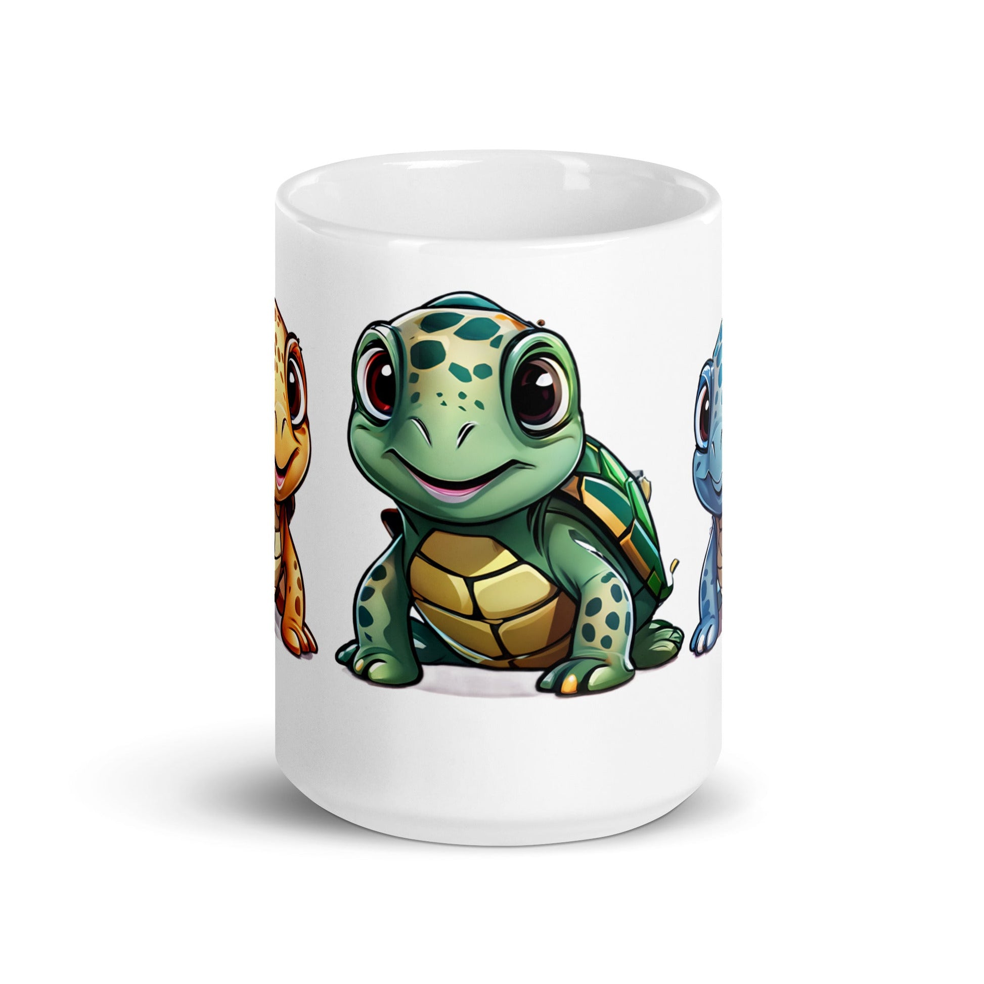 Cute Turtles White Glossy Mug (11 oz, 15 oz, 20 oz) - Mugs - Discovery Co.