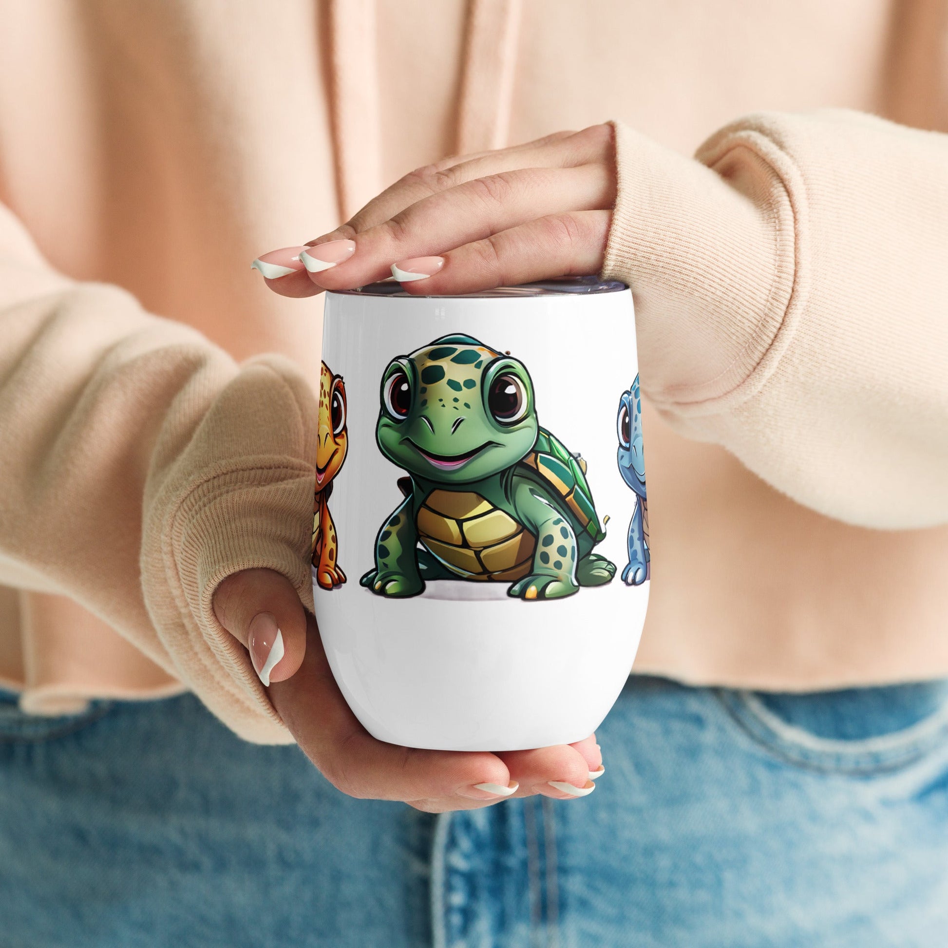 Cute Turtles Wine Tumbler - Tumblers - Discovery Co.