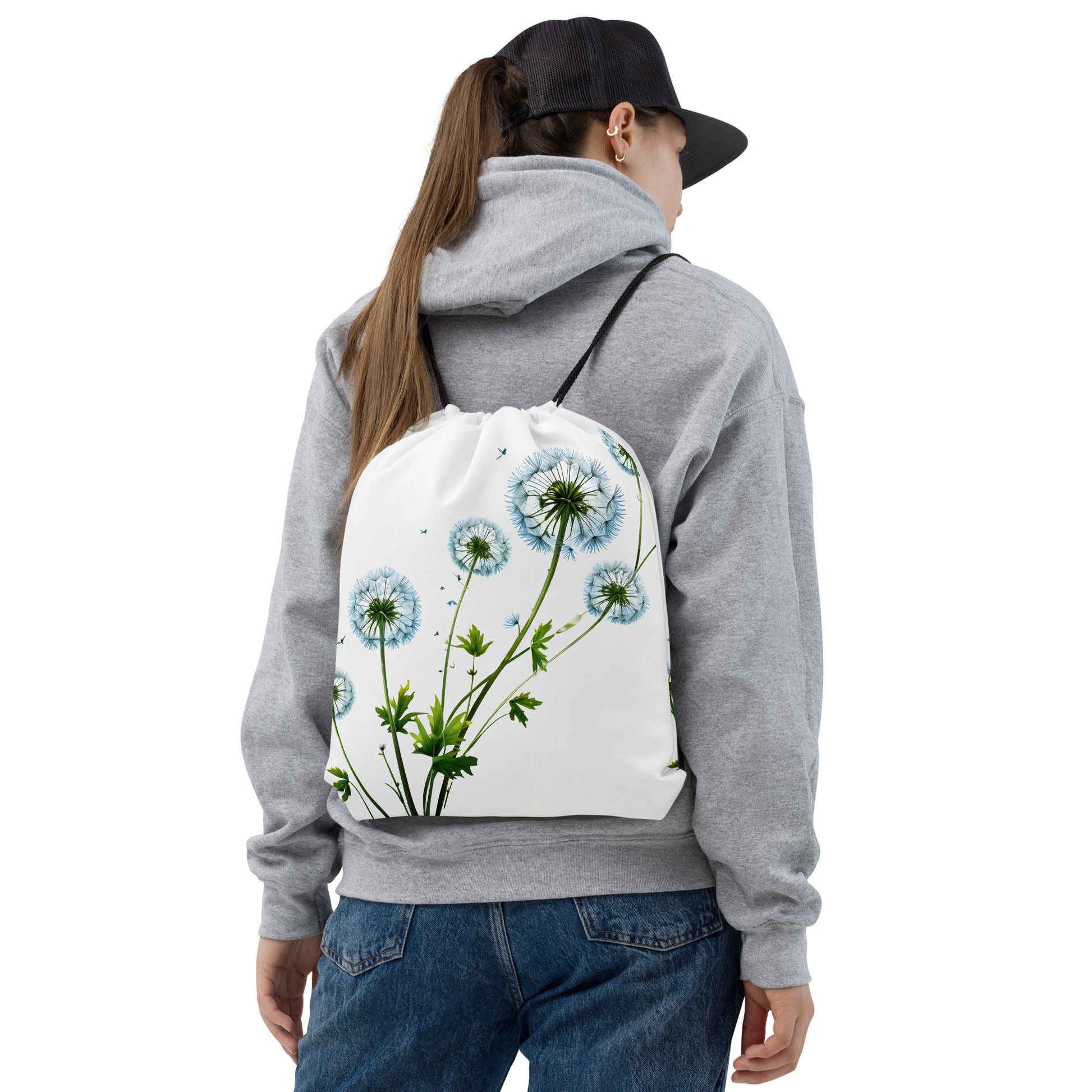 Dandelion Drawstring Bag - Drawstring Bag - Discovery Co.