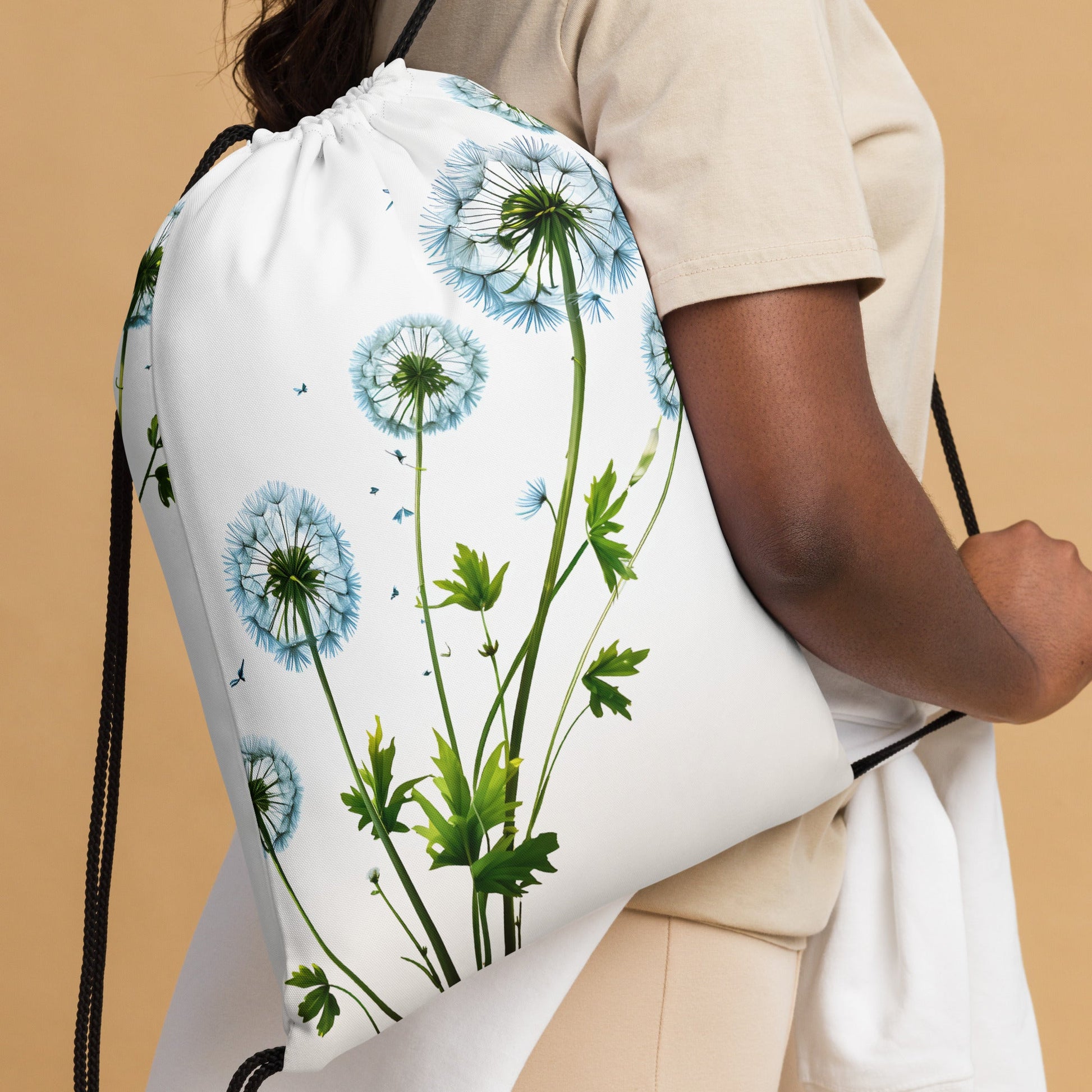 Dandelion Drawstring Bag - Drawstring Bag - Discovery Co.