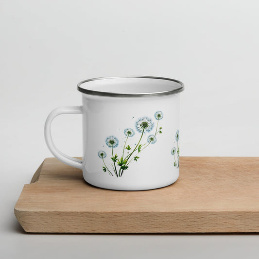 Dandelions Enamel Mug (12 oz) - Mugs - Discovery Co.