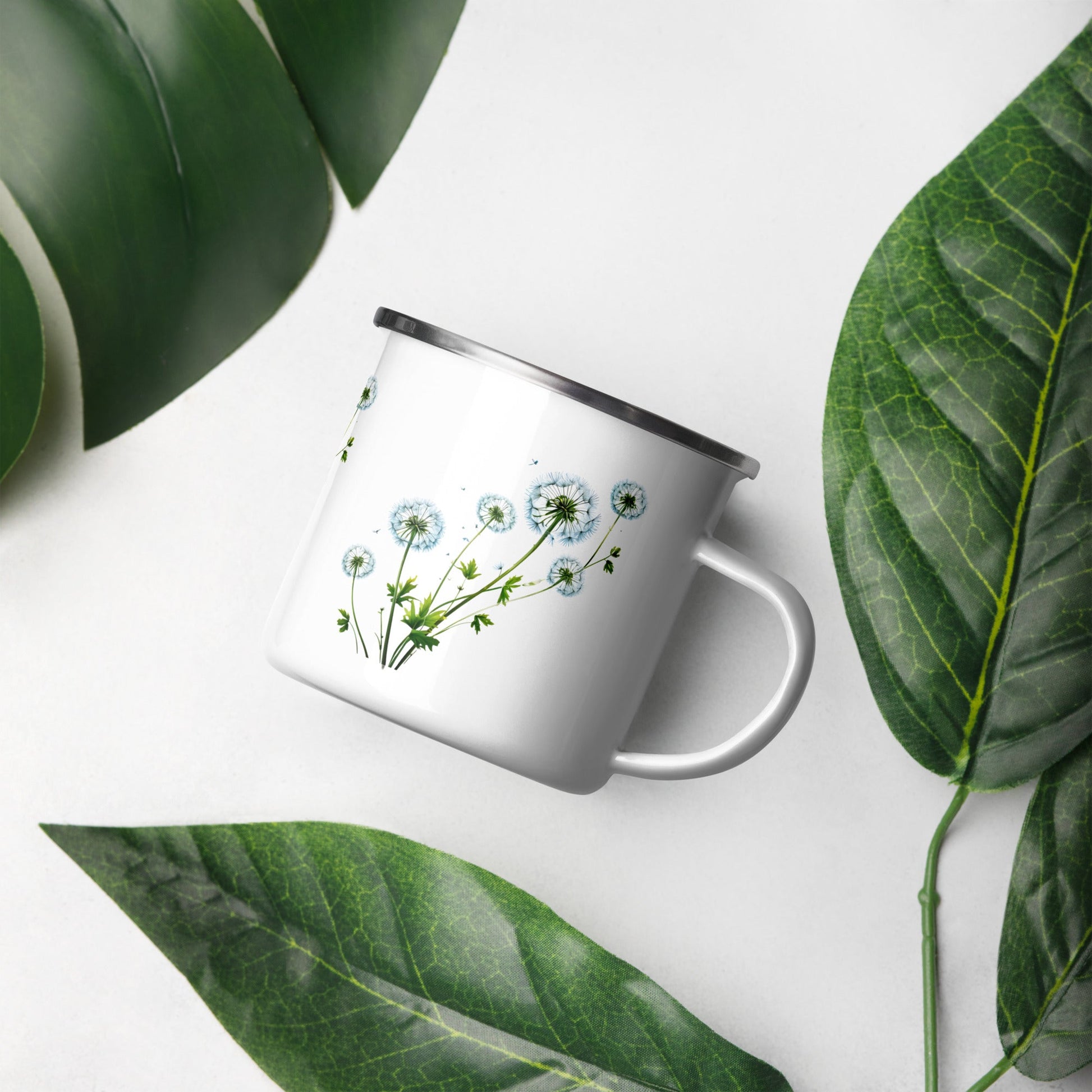 Dandelions Enamel Mug (12 oz) - Mugs - Discovery Co.