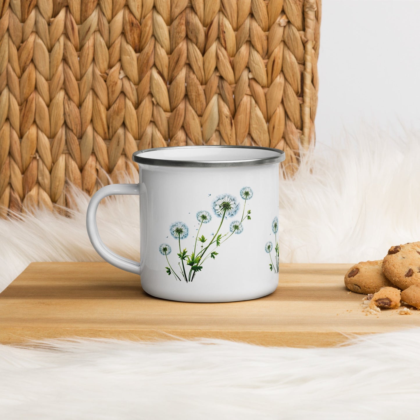 Dandelions Enamel Mug (12 oz) - Mugs - Discovery Co.