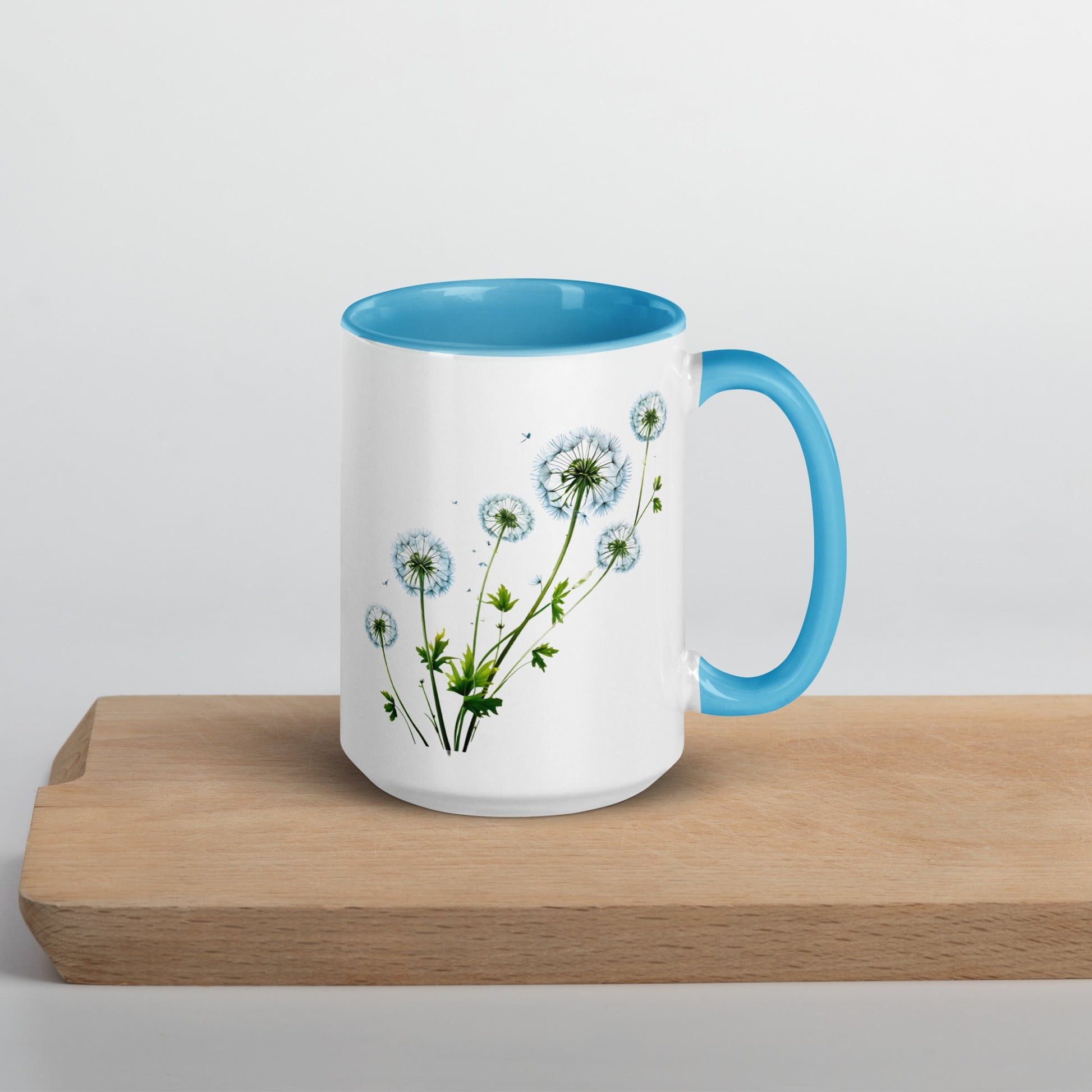 Dandelions Mug With Color Inside (11 oz and 15 oz) - Mugs - Discovery Co.