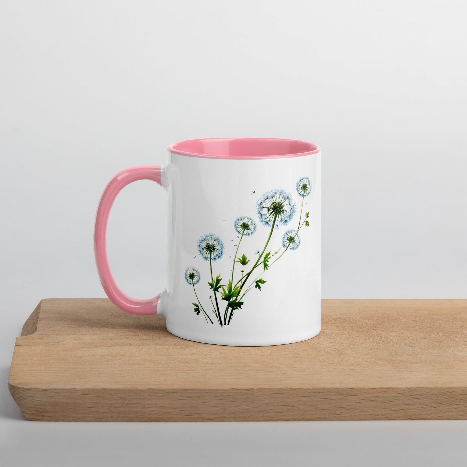 Dandelions Mug With Color Inside (11 oz and 15 oz) - Mugs - Discovery Co.