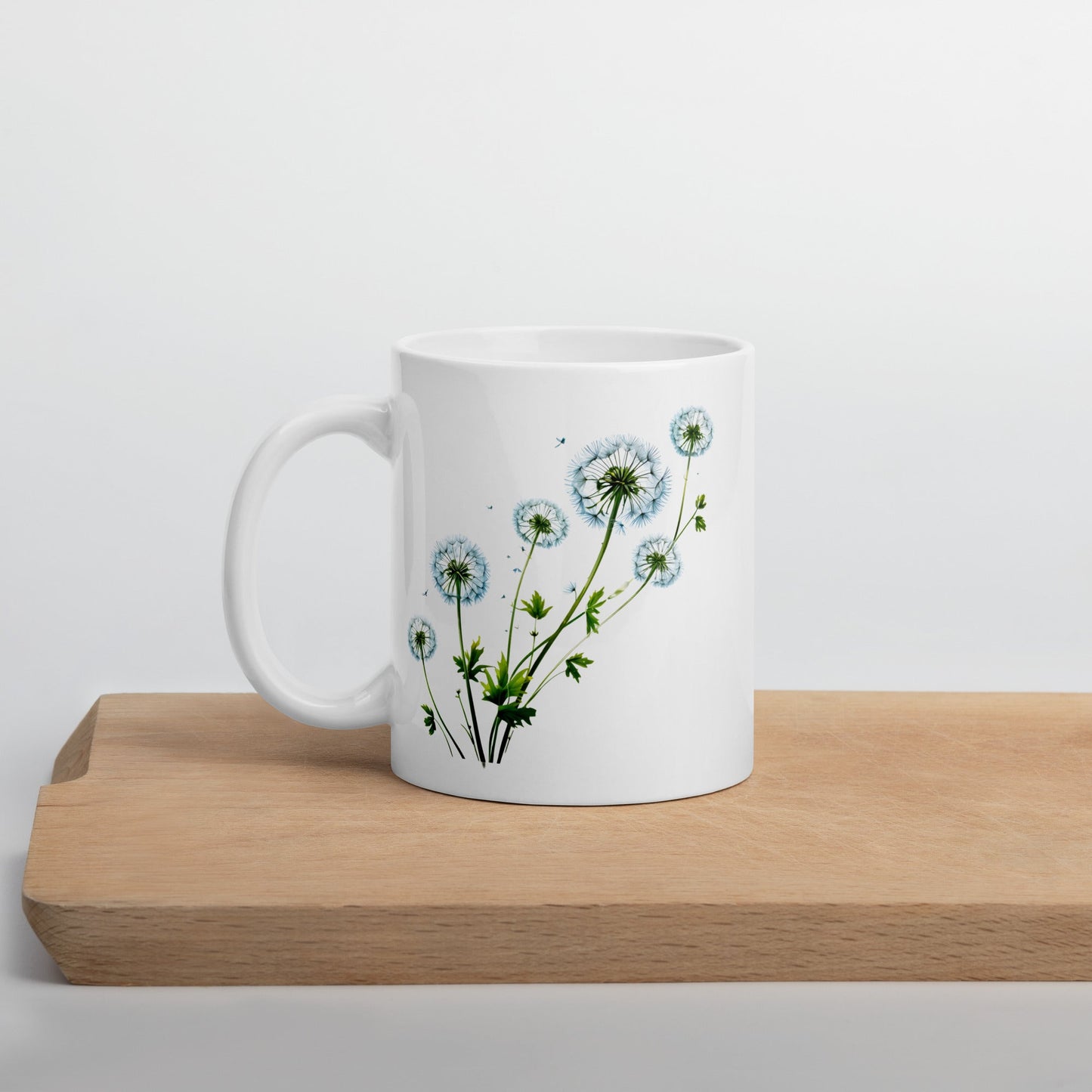 Dandelions White Glossy Mug (11 oz, 15 oz, and 20 oz) - Mugs - Discovery Co.