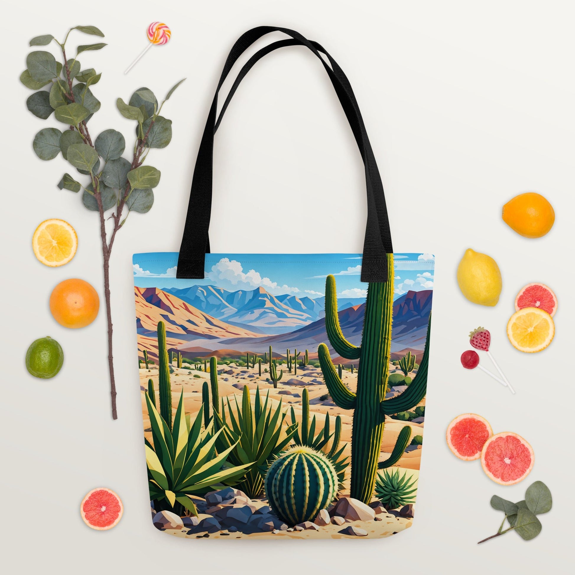 Desert Cactus III Tote Bag - Tote Bags - Discovery Co.