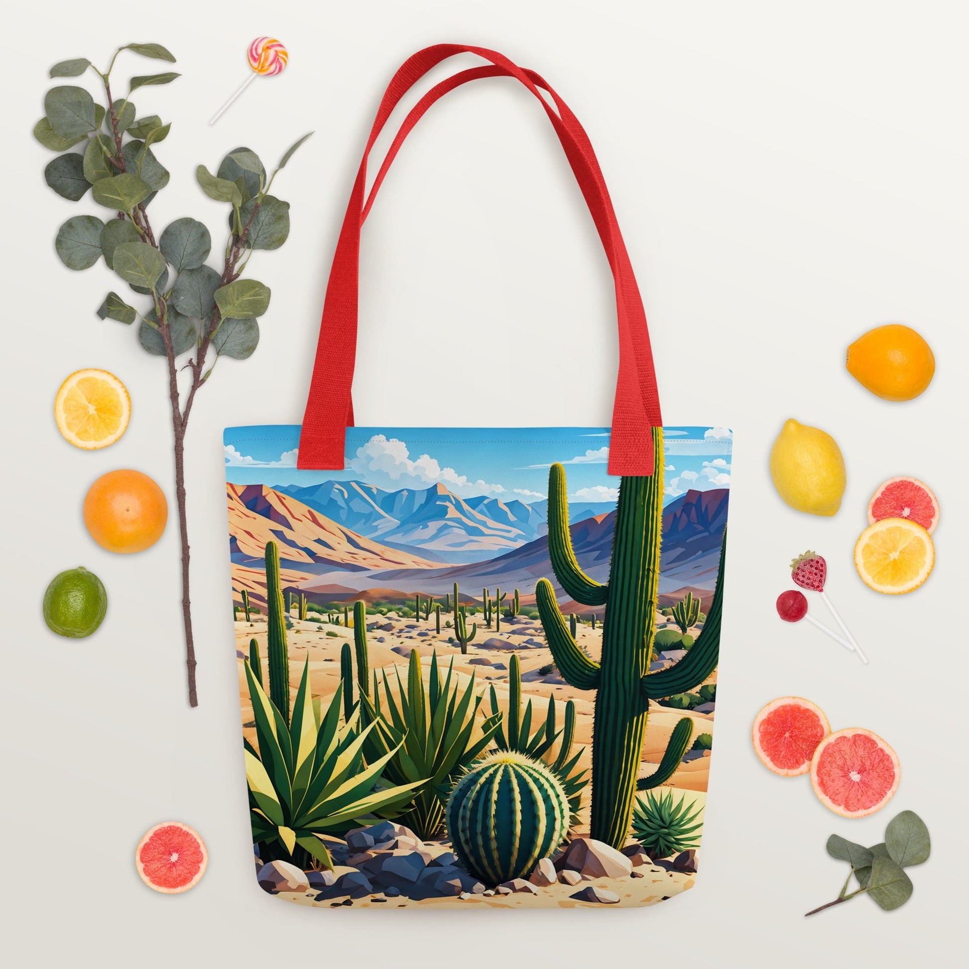 Desert Cactus III Tote Bag - Tote Bags - Discovery Co.