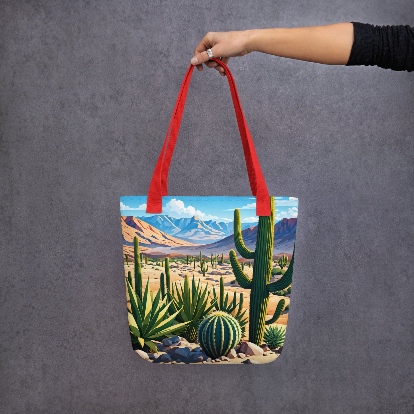 Desert Cactus III Tote Bag - Tote Bags - Discovery Co.