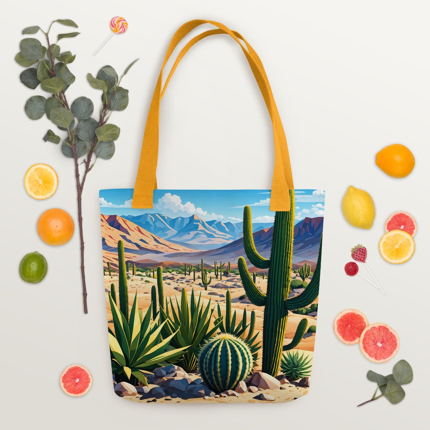 Desert Cactus III Tote Bag - Tote Bags - Discovery Co.