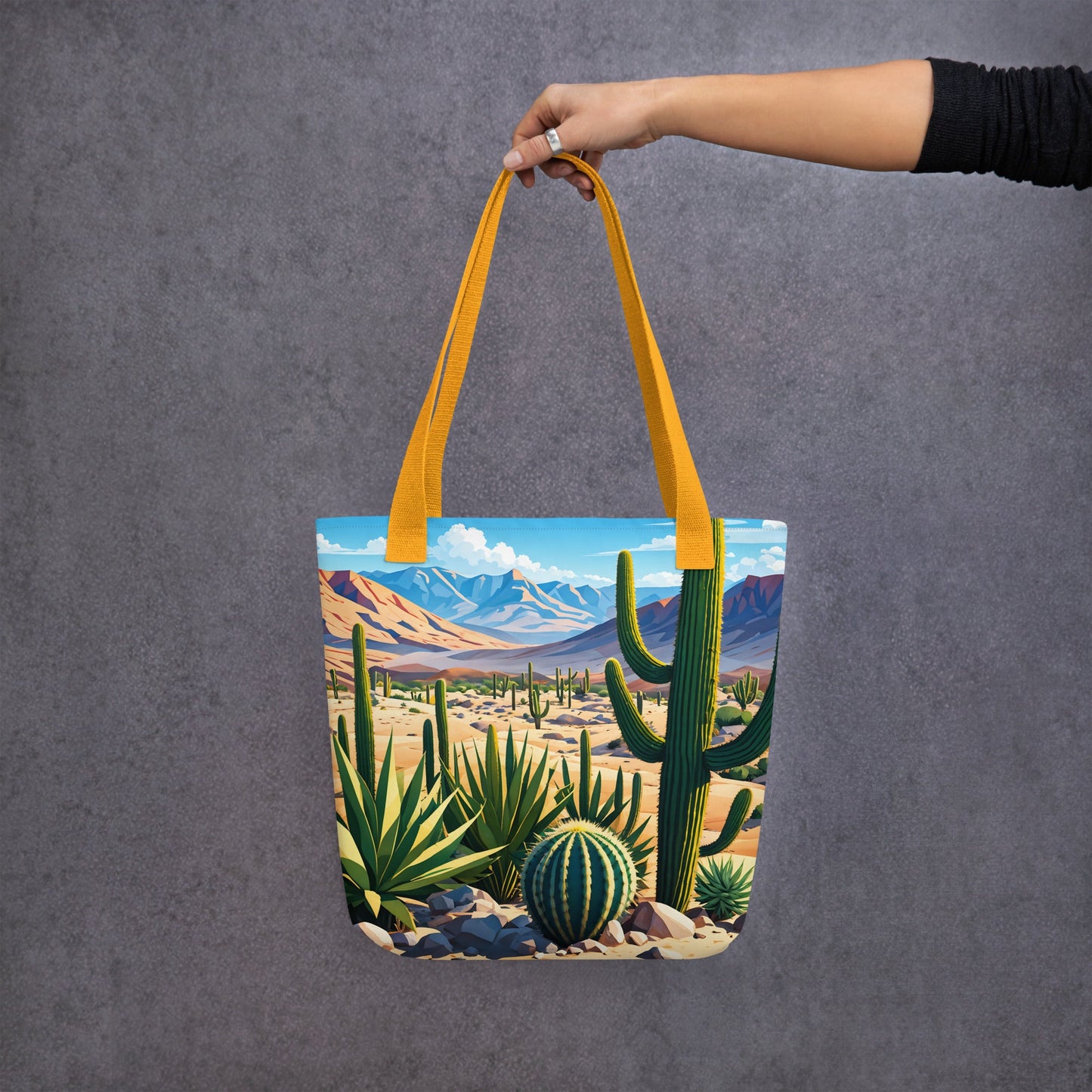 Desert Cactus III Tote Bag - Tote Bags - Discovery Co.