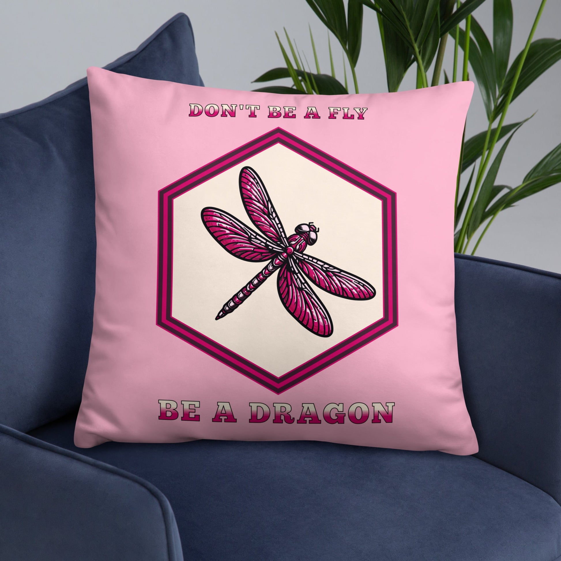Don't Be A Fly Be A Dragon II Basic Pillow - Pillows - Discovery Co.