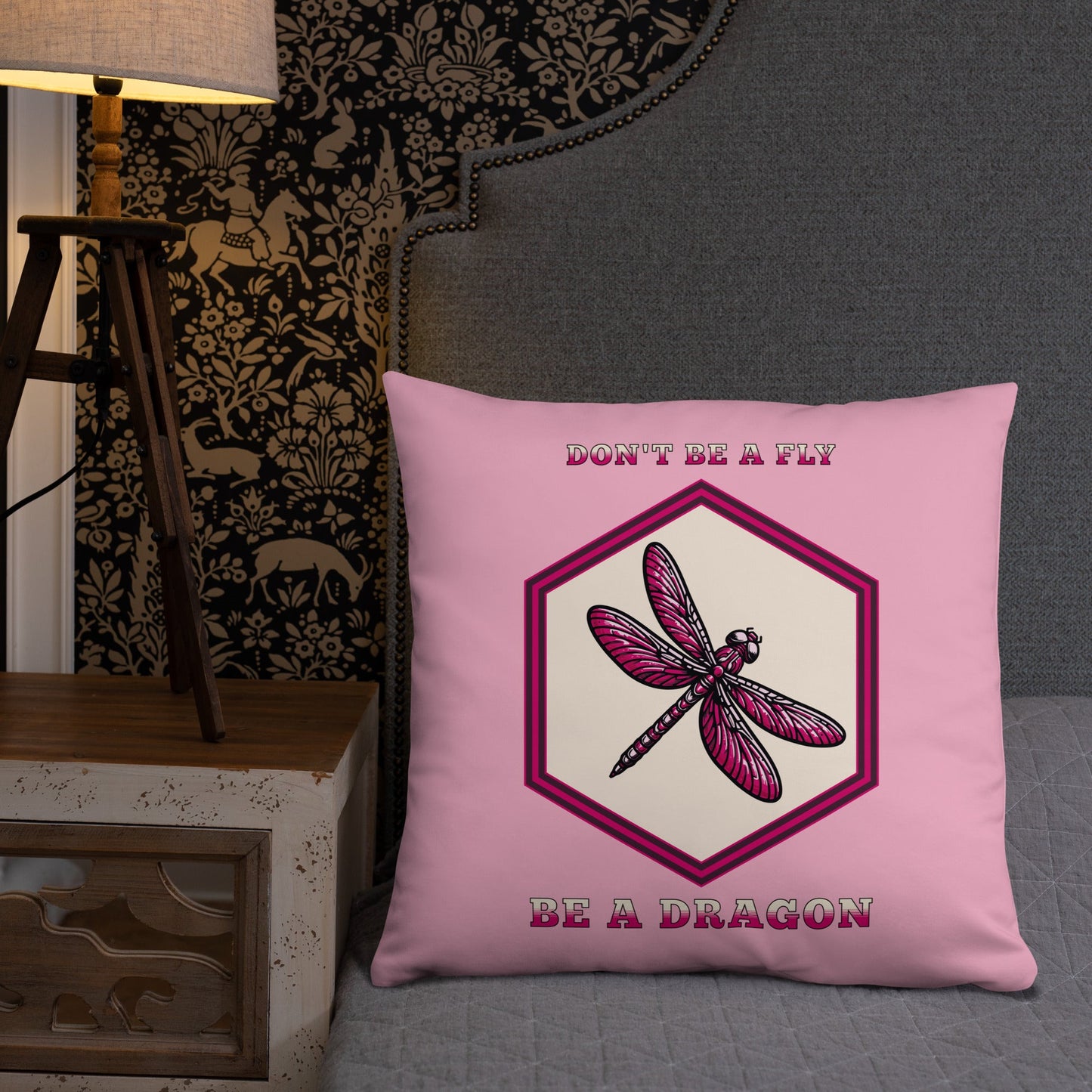 Don't Be A Fly Be A Dragon II Basic Pillow - Pillows - Discovery Co.