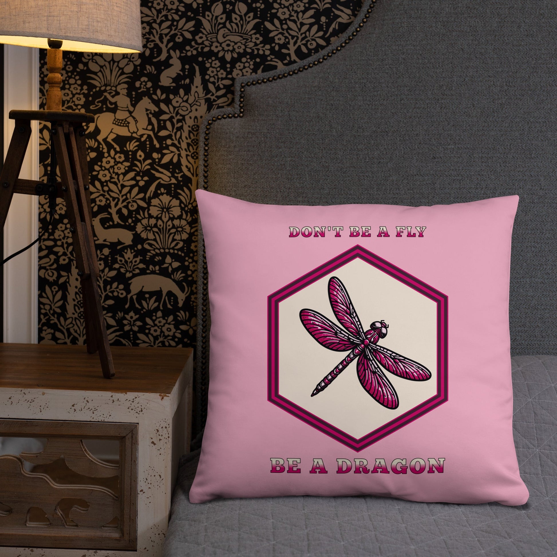 Don't Be A Fly Be A Dragon II Basic Pillow - Pillows - Discovery Co.