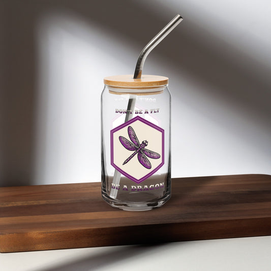 Don't Be A Fly Be A Dragon II Can - Shaped Glass - Can - Shaped Glass - Discovery Co.