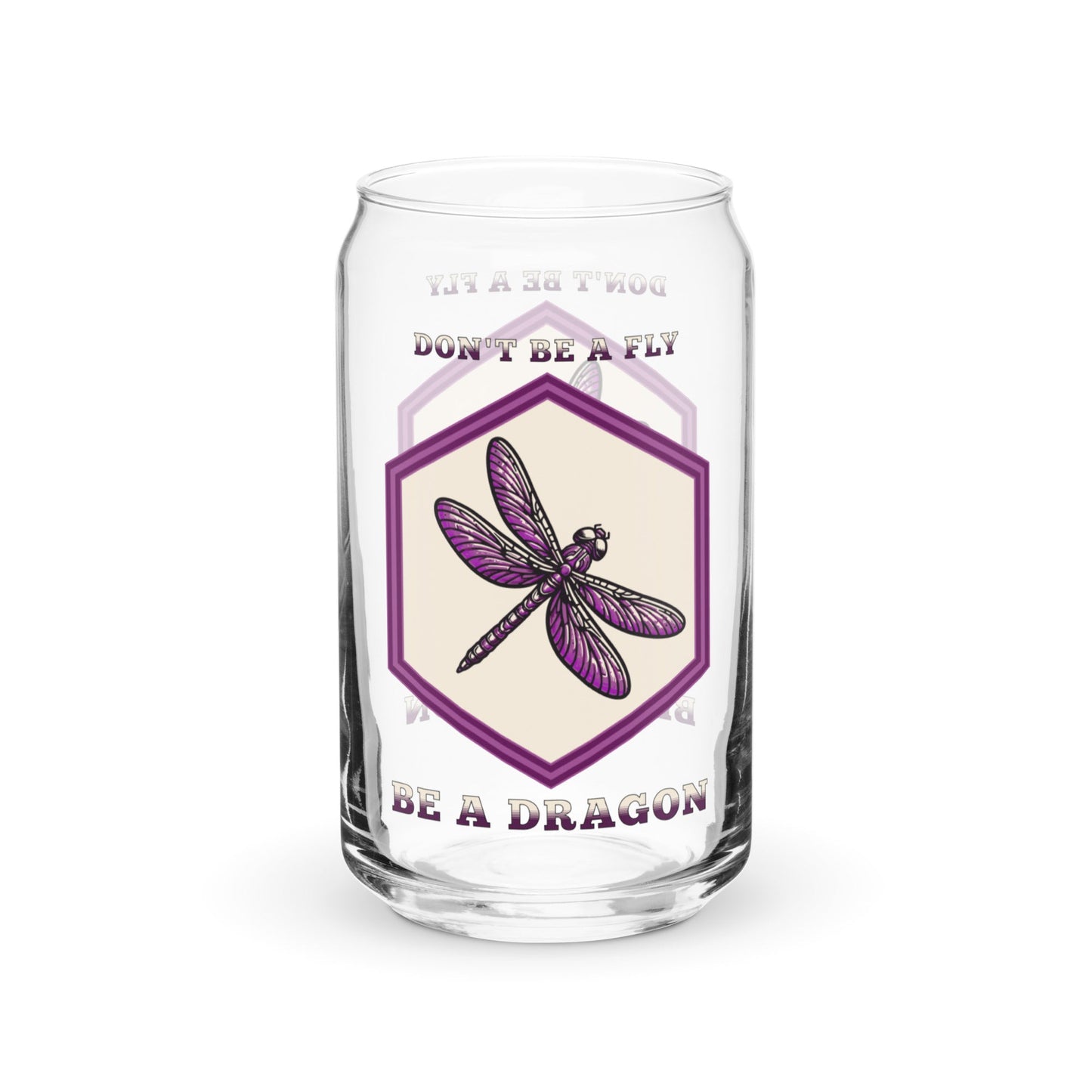 Don't Be A Fly Be A Dragon II Can - Shaped Glass - Can - Shaped Glass - Discovery Co.