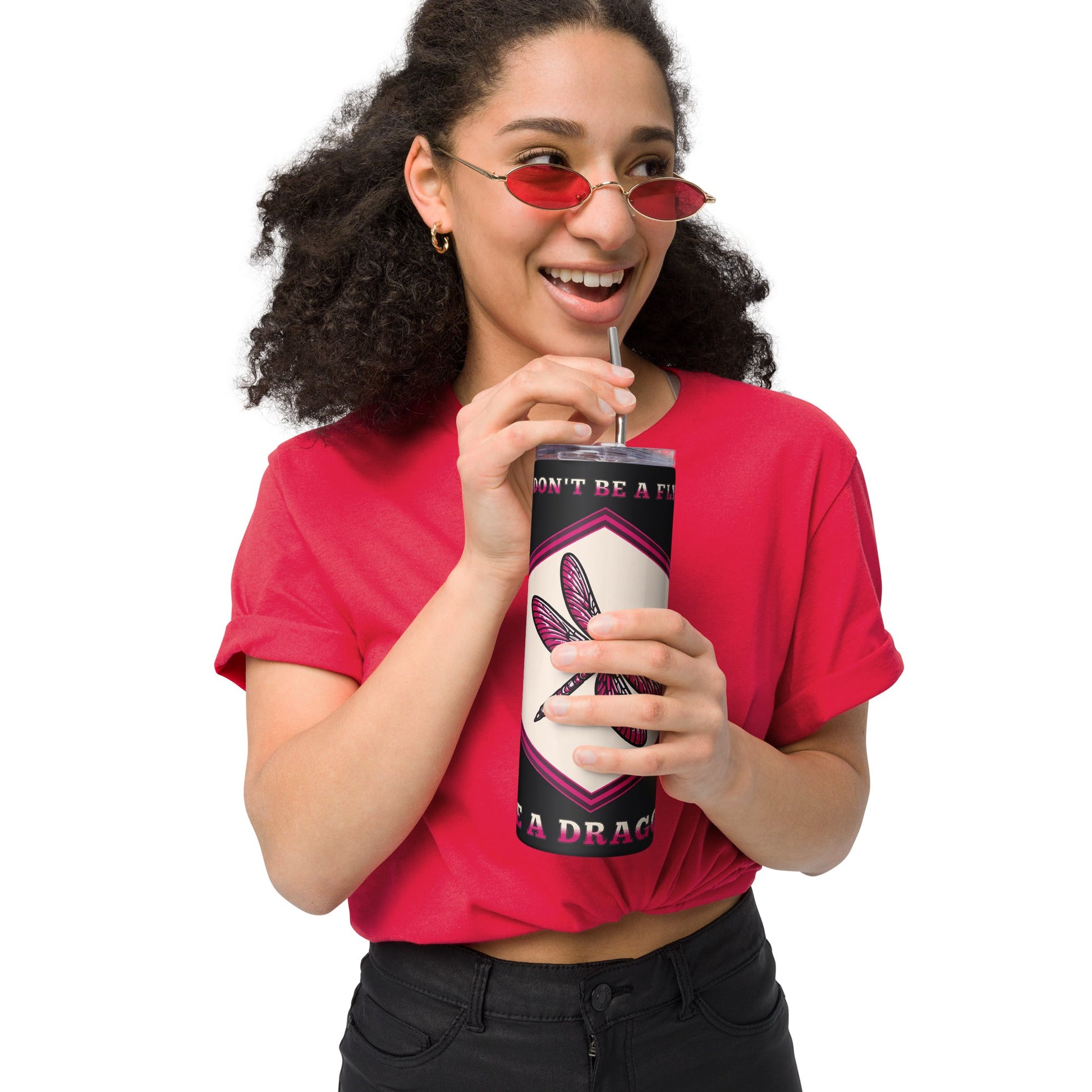 Don't Be A Fly Be A Dragon II Stainless Steel Tumbler - Steel Tumbler - Discovery Co.
