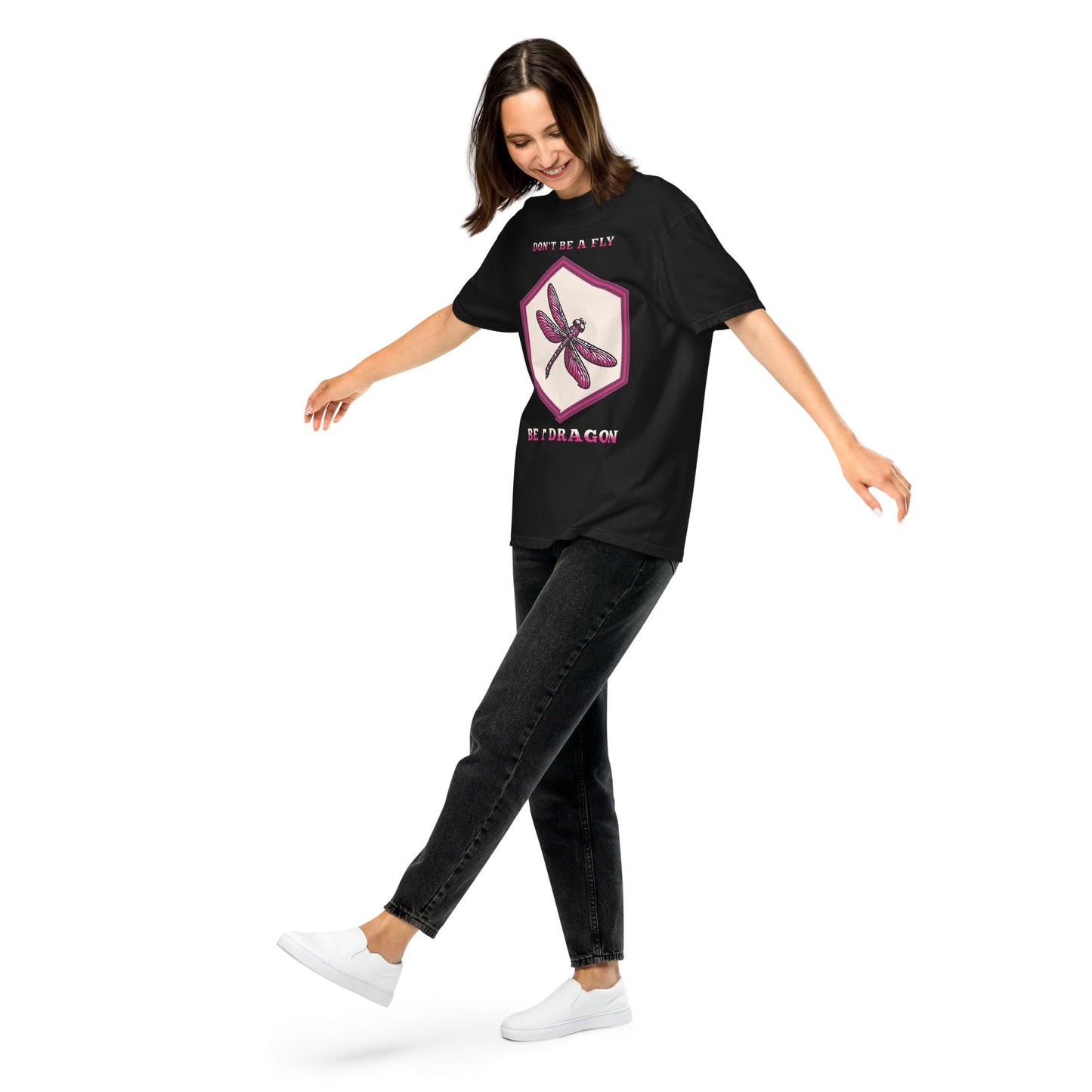 Don't Be A Fly Be A Dragon II Women's (Unisex) Premium Tee - Women's Shirts - Discovery Co.