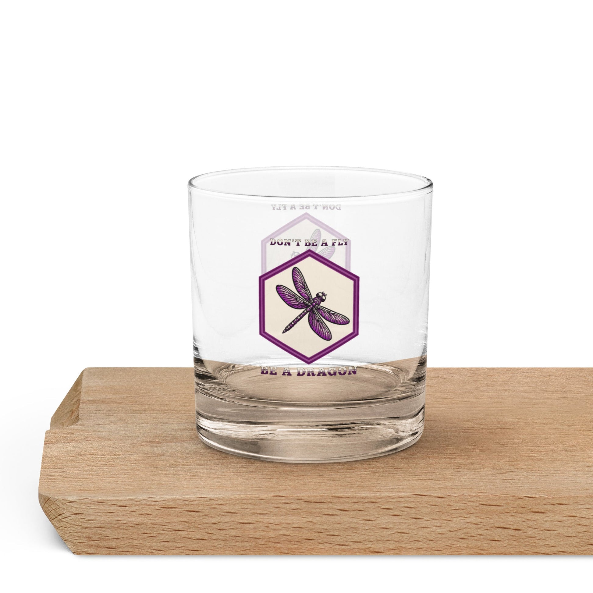 Don't Be A Fly Be A Dragon Rocks Glass - Rocks Glass - Discovery Co.