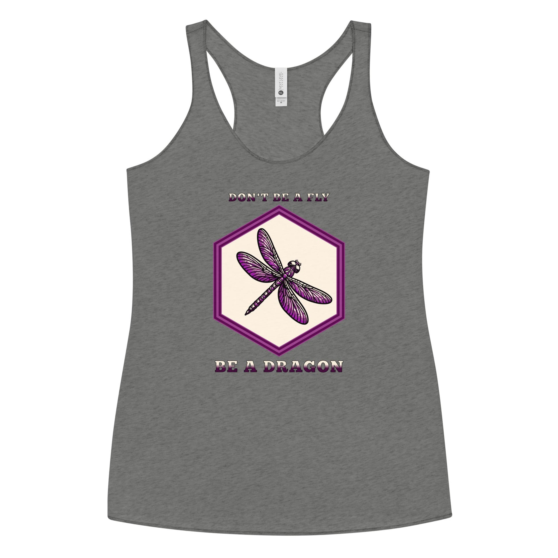 Don't Be A Fly Be A Dragon Women's Racerback Tank - Women's Shirts - Discovery Co.